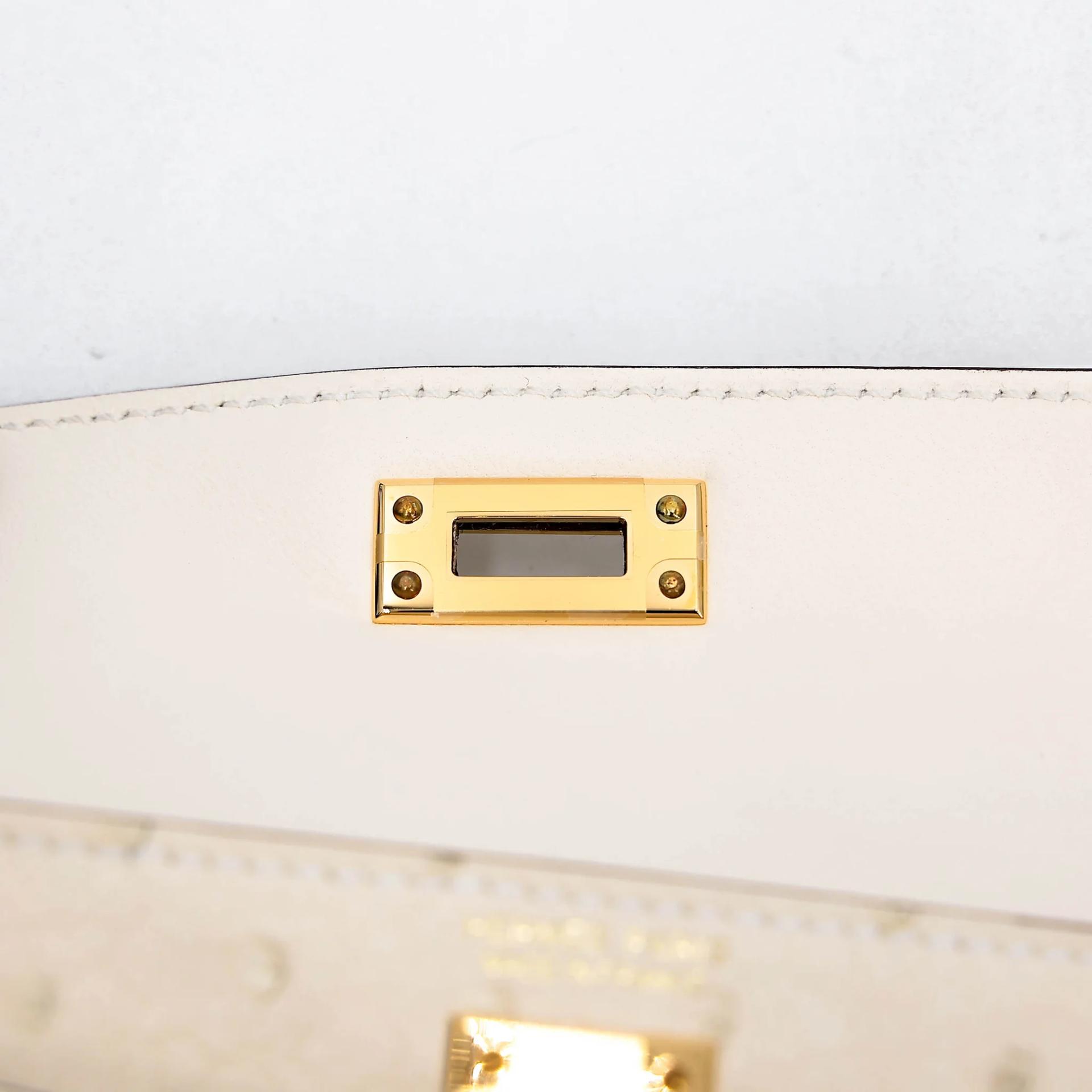 ランク N 新品 HERMÈS エルメス ミニケリー2 ナタ (I2) オーストリッチ ゴールド金具 K刻印 (2025) - 10