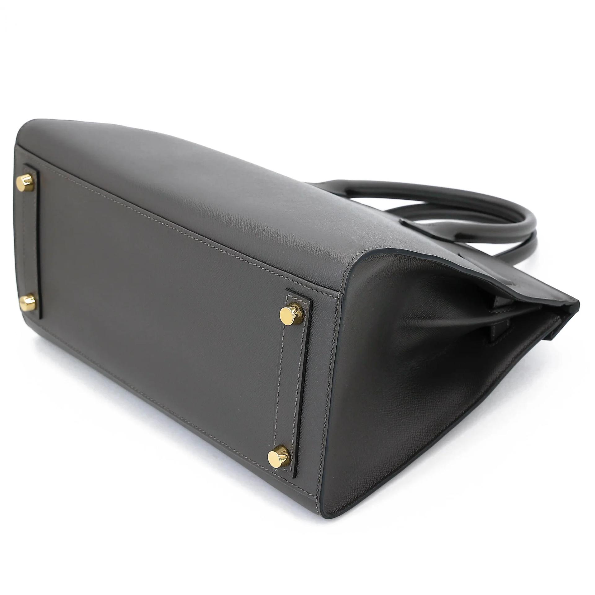 Excellent ( Rank SA ) HERMÈS Birkin 30 Sellier Graphite (88) Madame Gold hardware Z (2021) - 6
