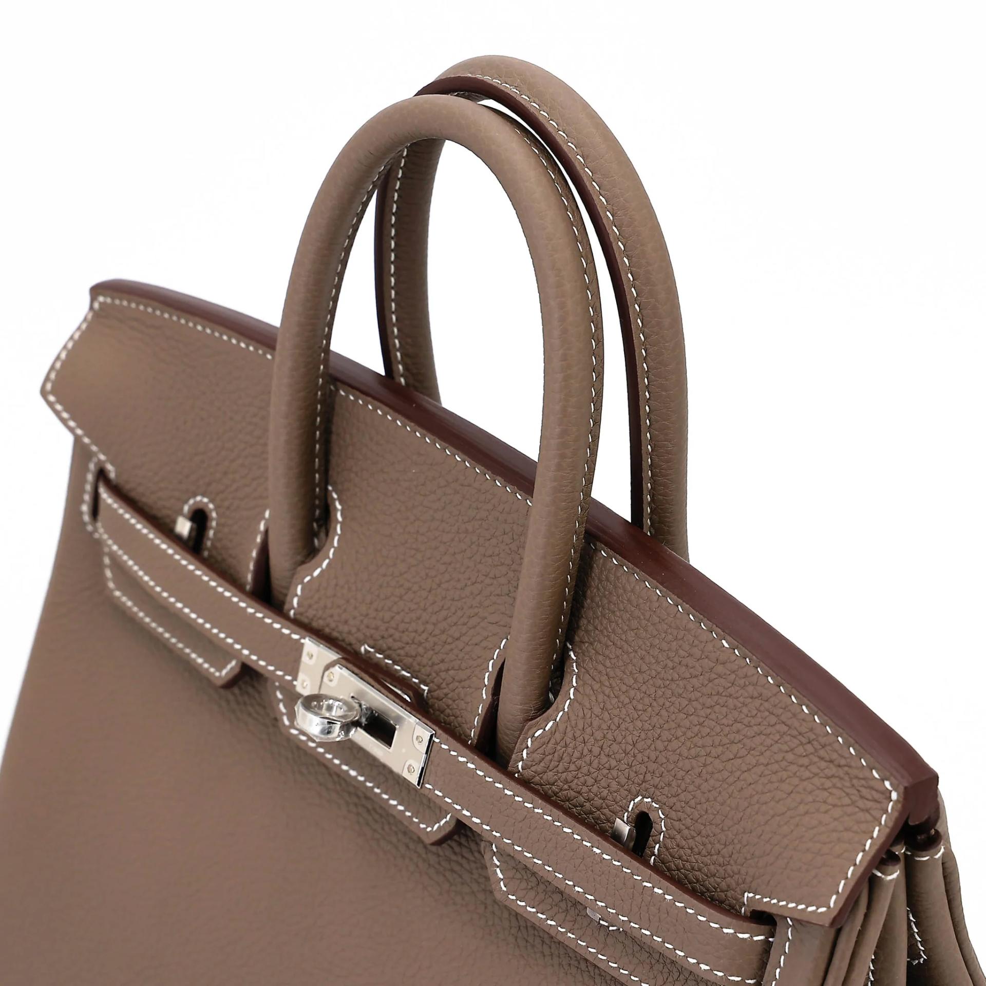 Brand New ( Rank N ) HERMÈS Birkin 25 Etoupe (18) Togo Palladium hardware G (2026) - 3