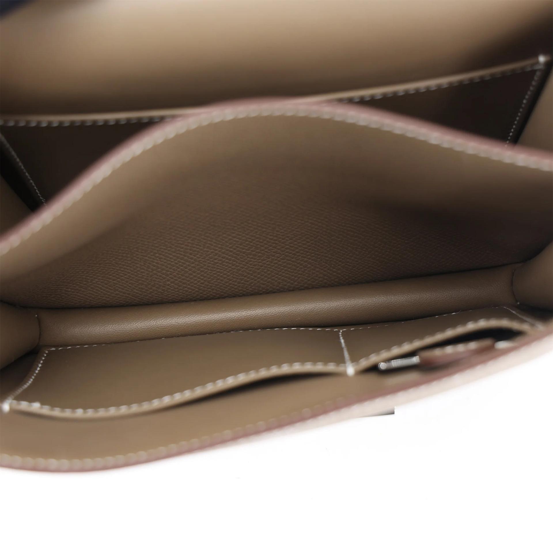 Brand New ( Rank N ) HERMÈS Constance Mini Etoupe (18) Epsom Palladium hardware G (2026) - 13