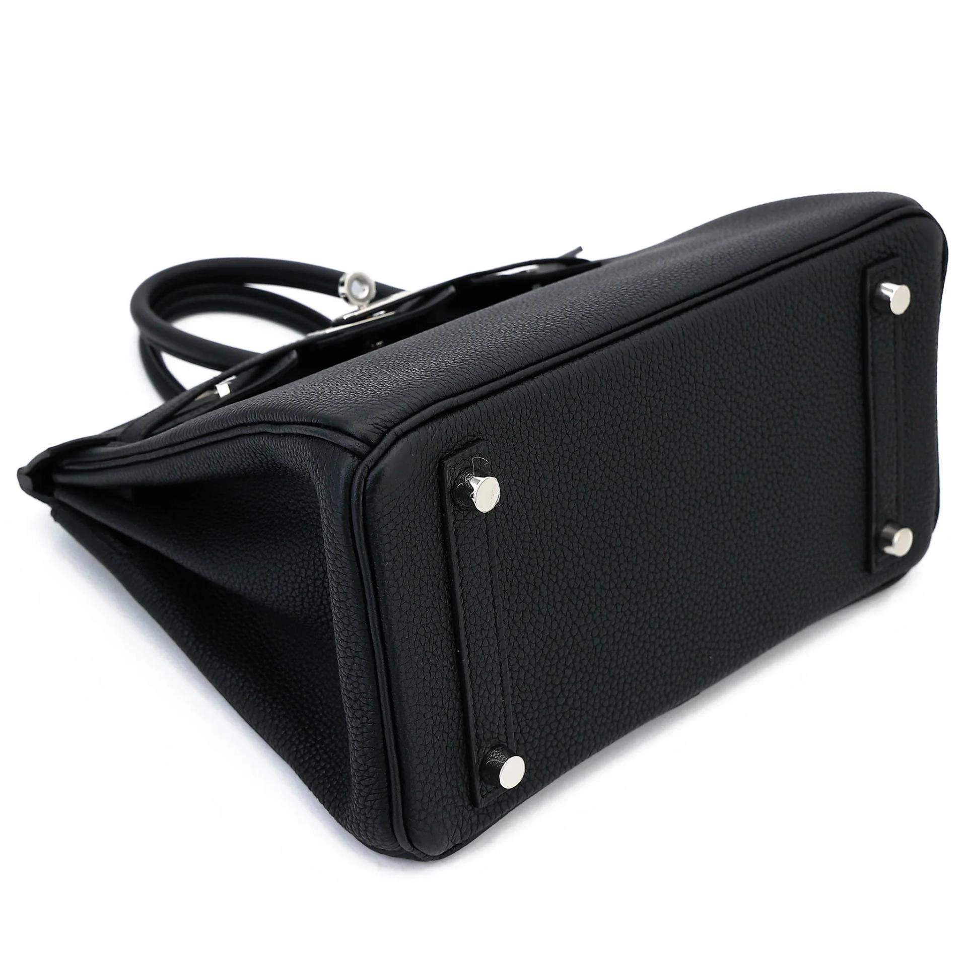 Brand New ( Rank N ) HERMÈS Birkin 25 Noir (89) Togo Palladium hardware G (2026) - 5