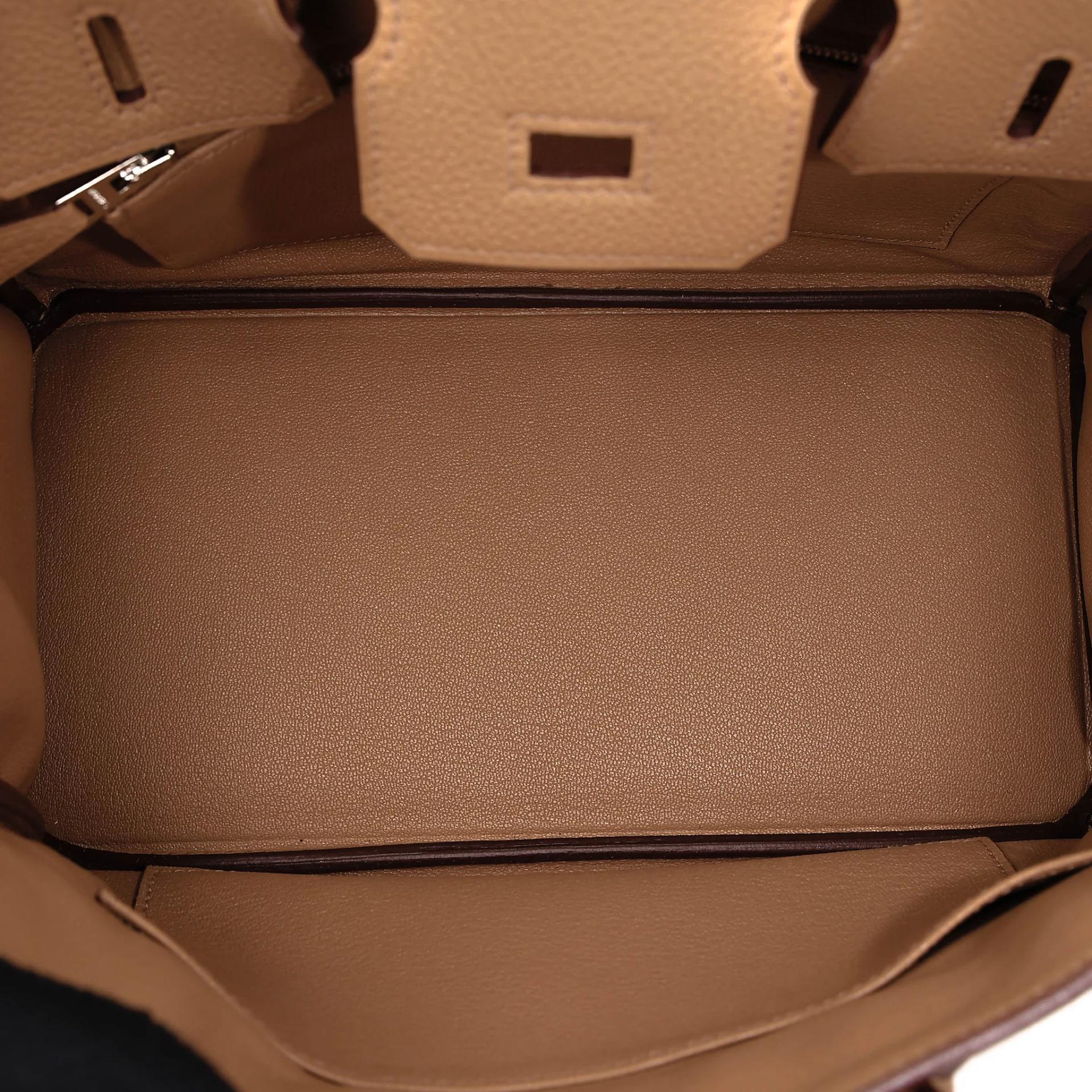 Brand New ( Rank N ) HERMÈS Birkin 25 Biscuit (4B) Togo Palladium hardware G (2026) - 16