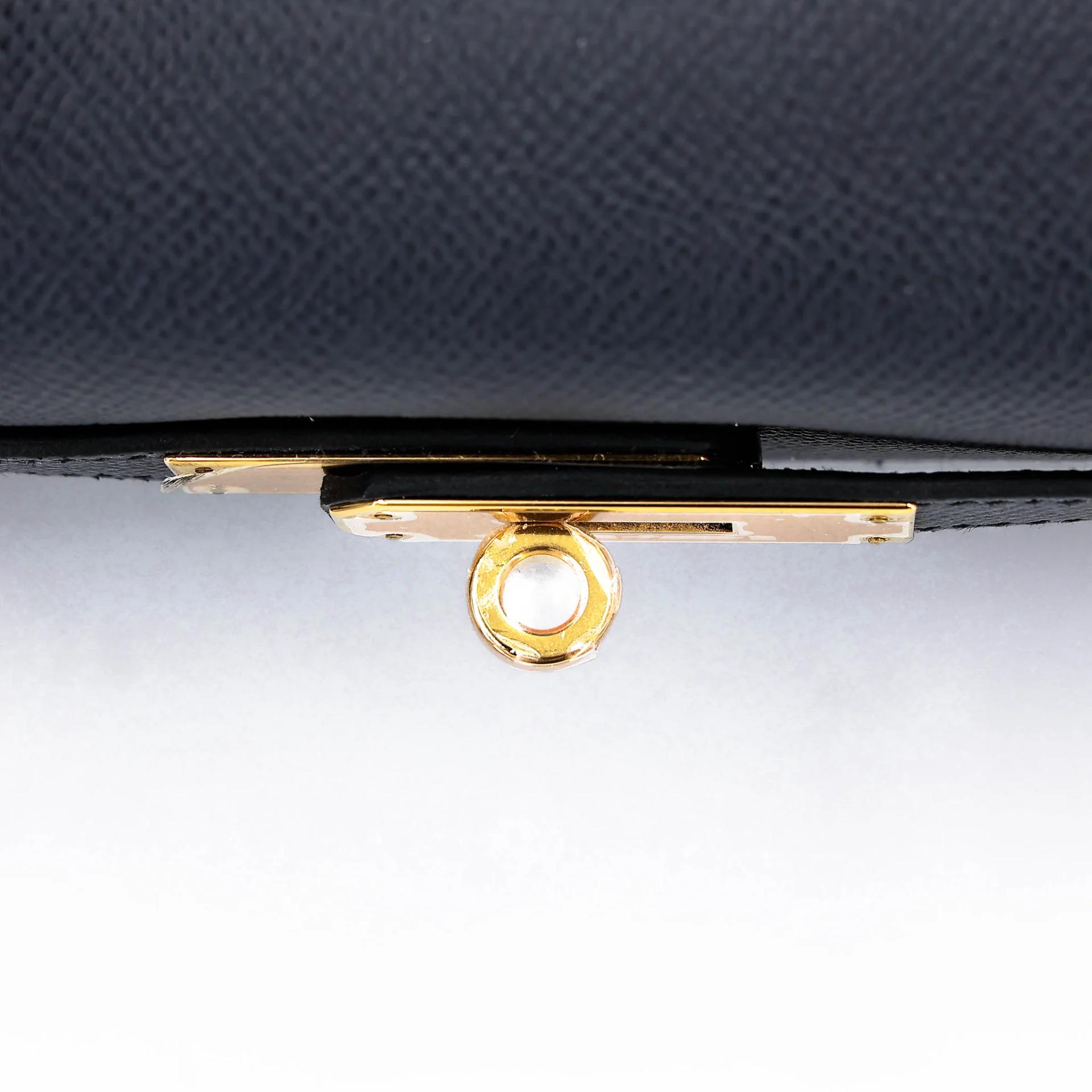 Unused ( Rank NS ) HERMÈS Kelly 28 Sellier Bleu Indigo (76) Epsom Gold hardware Y (2020) - 9