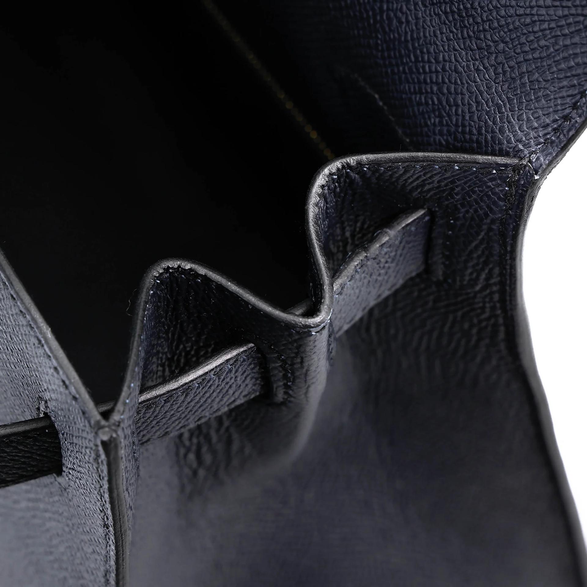 Unused ( Rank NS ) HERMÈS Kelly 28 Sellier Bleu Indigo (76) Epsom Gold hardware Y (2020) - 16