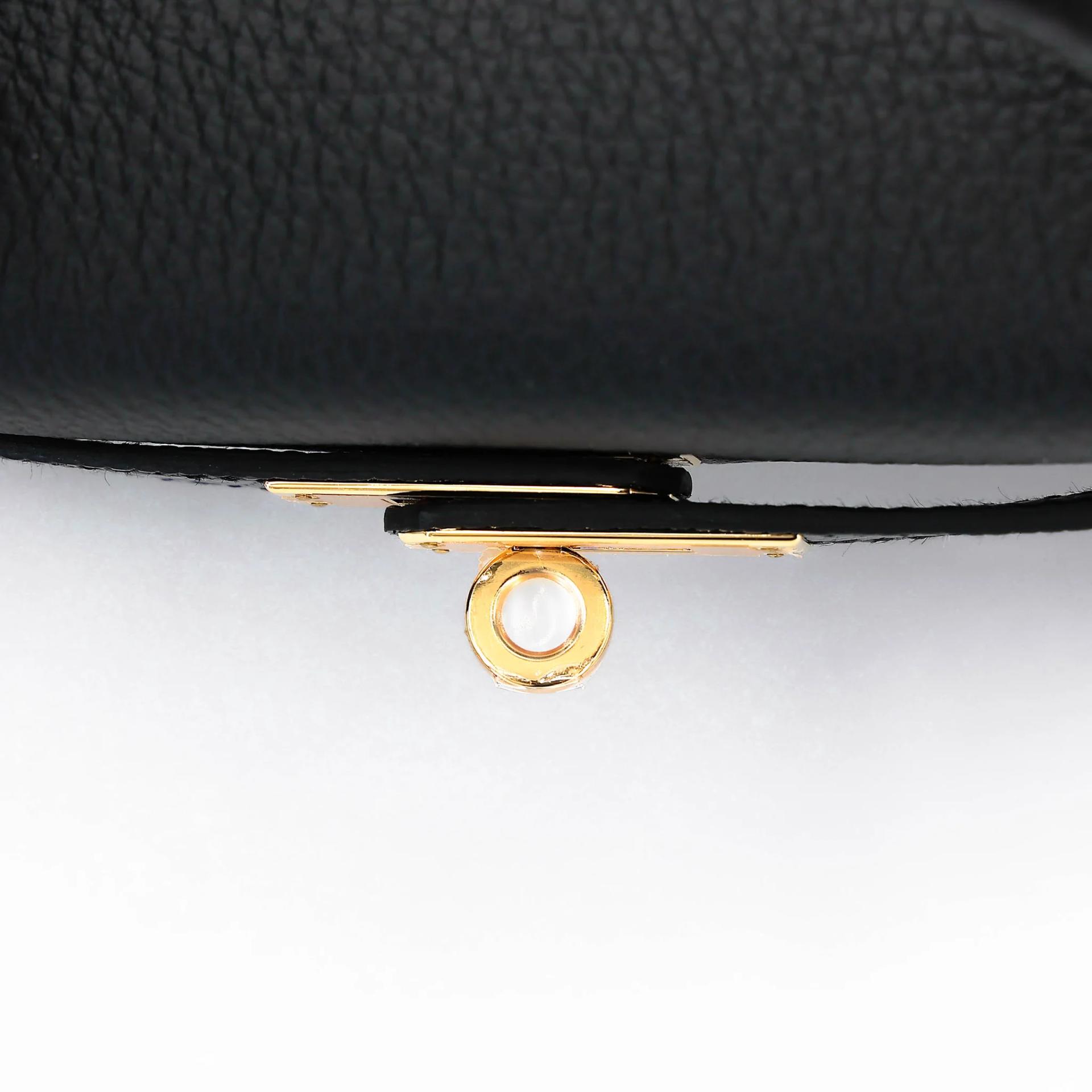 Unused ( Rank NS ) HERMÈS Kelly 25 Touch Noir (89) Lizard Togo Gold hardware B (2023) - 28