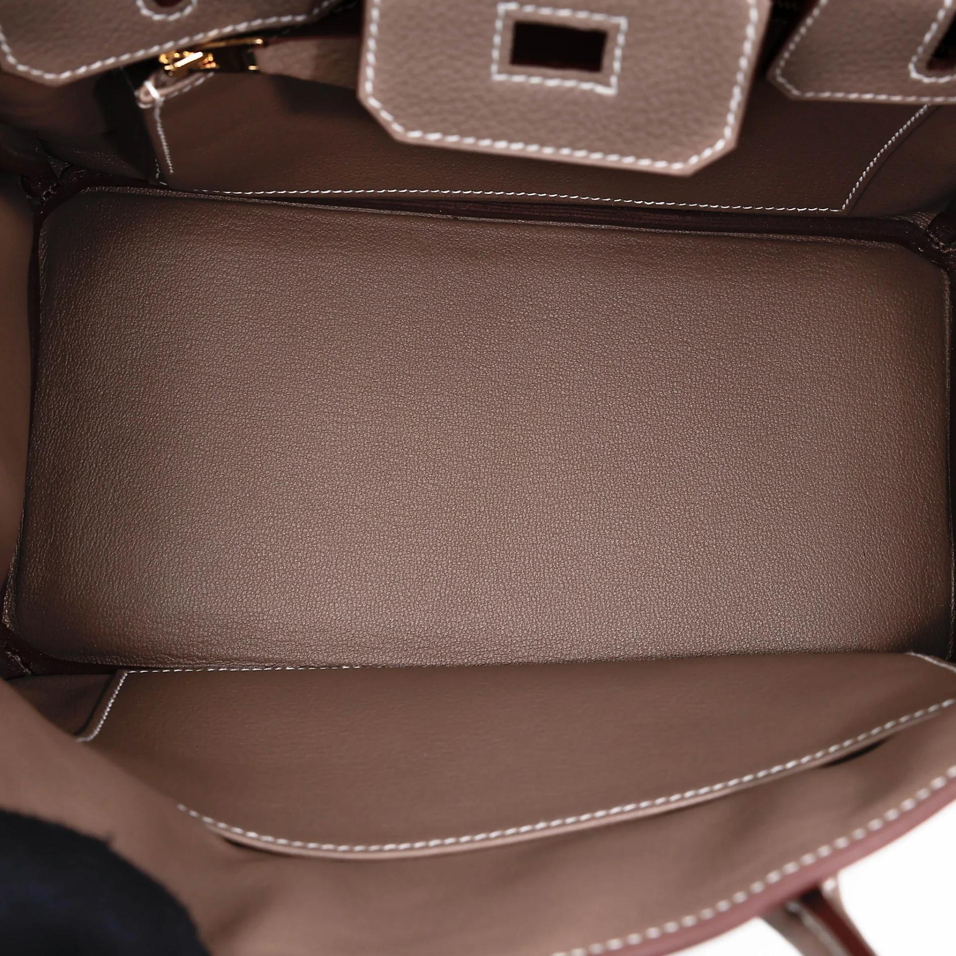 Brand New ( Rank N ) HERMÈS Birkin 25 Etoupe (18) Togo Gold hardware G (2026) - 15