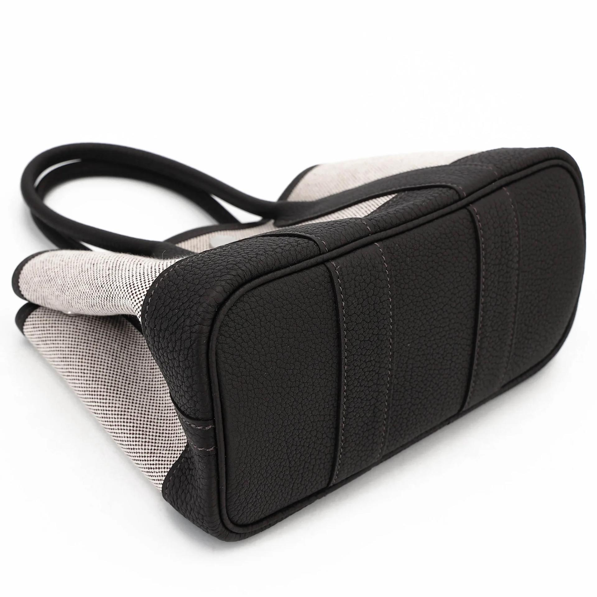 Brand New ( Rank N ) HERMÈS Neo Garden Party 23 Bai Brun（T3） Toile H canvas Swift Palladium hardware G (2026) - 5