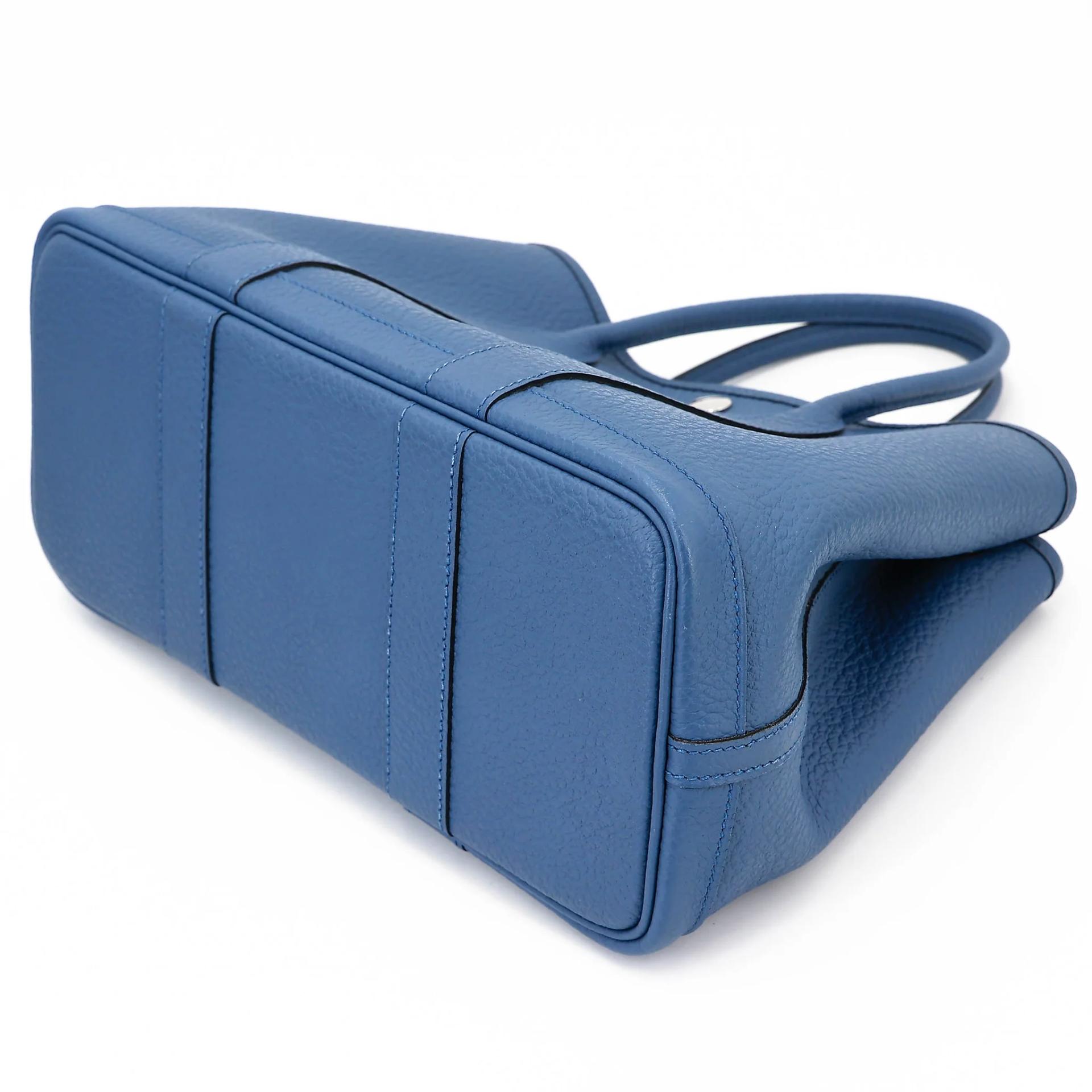 Very Good ( Rank A) HERMÈS Garden Party TPM Bleu Brighton (7E) Negonda Palladium hardware X (2016) - 6