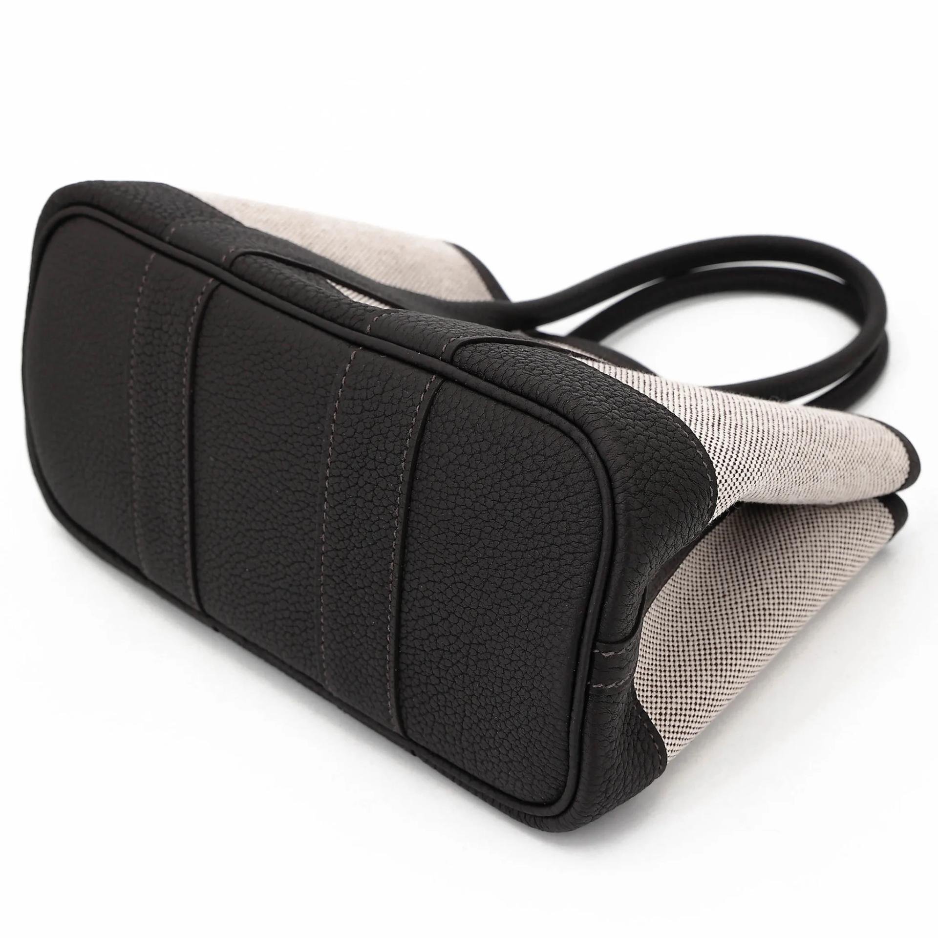 Brand New ( Rank N ) HERMÈS Neo Garden Party 23 Bai Brun（T3） Toile H canvas Swift Palladium hardware G (2026) - 4