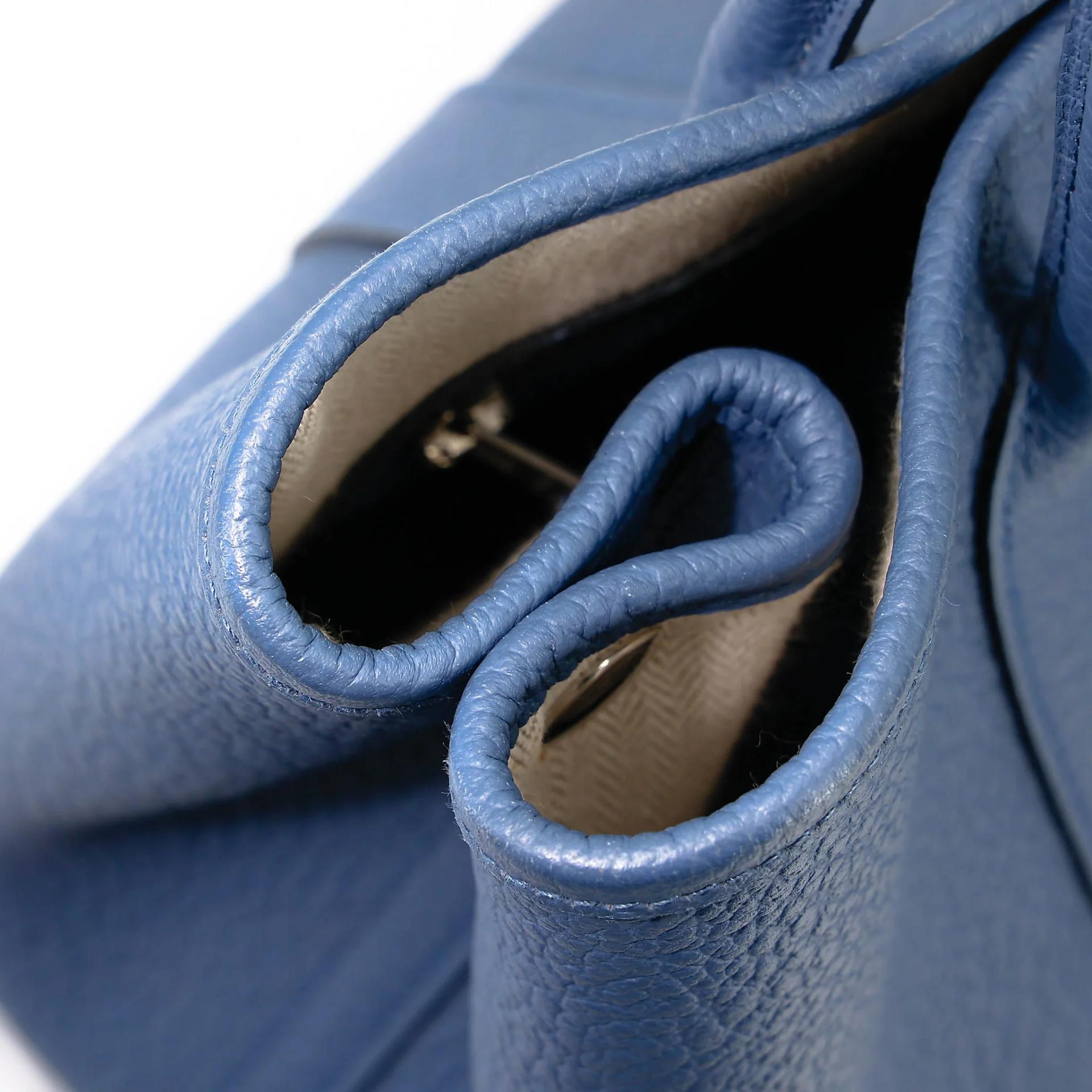 Very Good ( Rank A) HERMÈS Garden Party TPM Bleu Brighton (7E) Negonda Palladium hardware X (2016) - 20