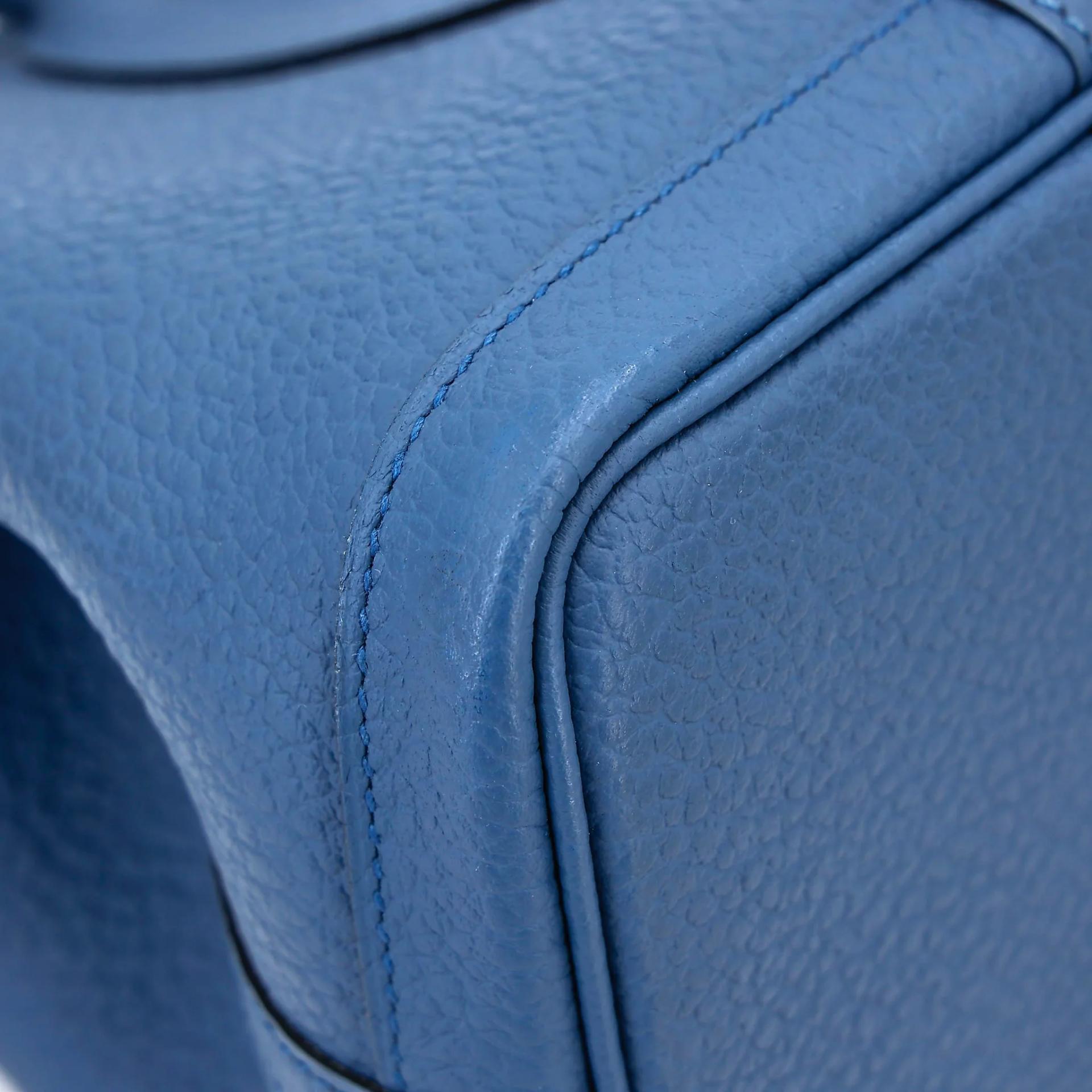 Very Good ( Rank A) HERMÈS Garden Party TPM Bleu Brighton (7E) Negonda Palladium hardware X (2016) - 9