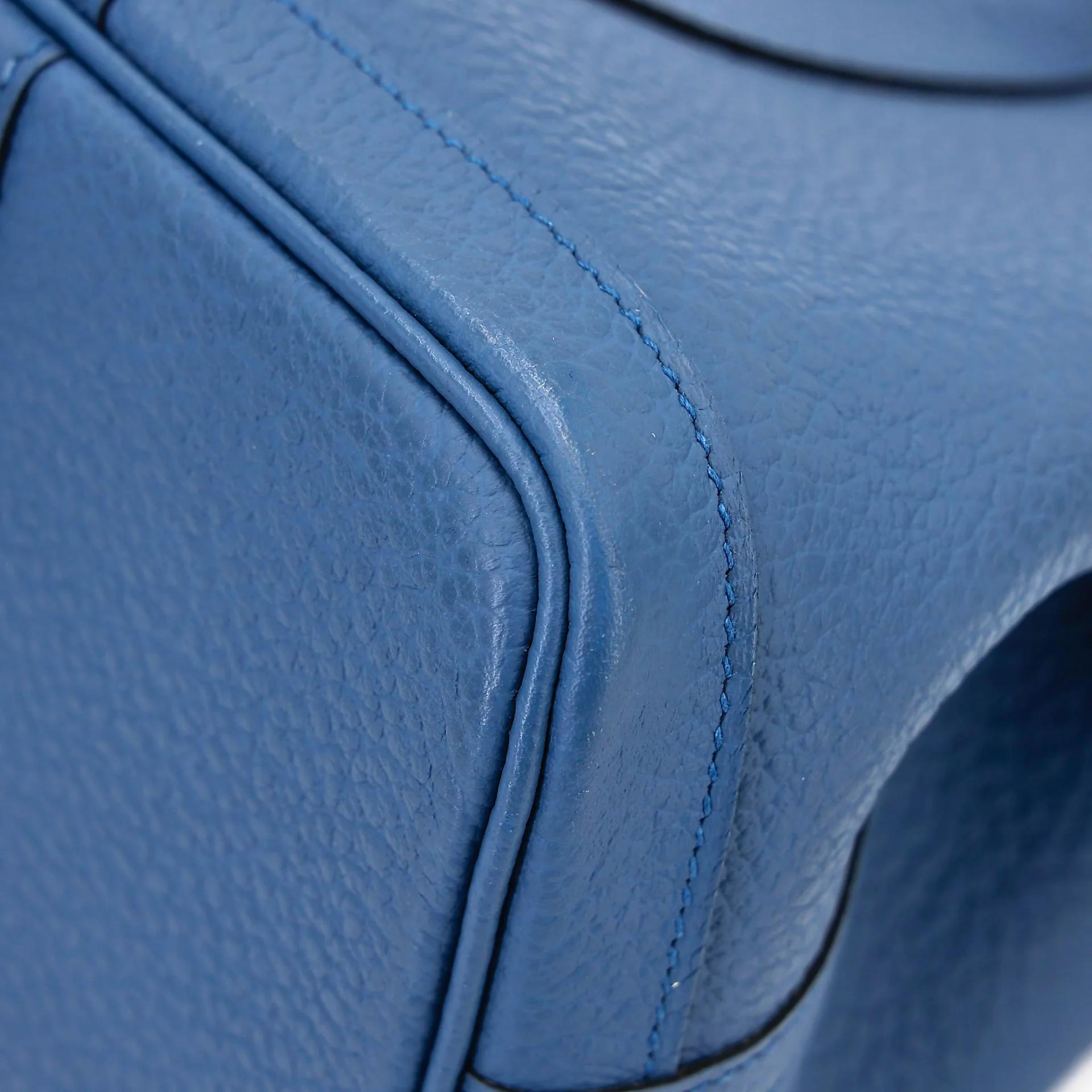 Very Good ( Rank A) HERMÈS Garden Party TPM Bleu Brighton (7E) Negonda Palladium hardware X (2016) - 10