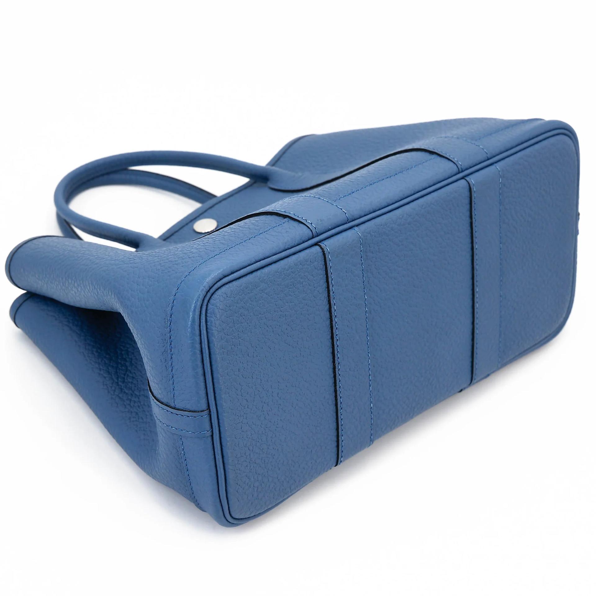 Very Good ( Rank A) HERMÈS Garden Party TPM Bleu Brighton (7E) Negonda Palladium hardware X (2016) - 7