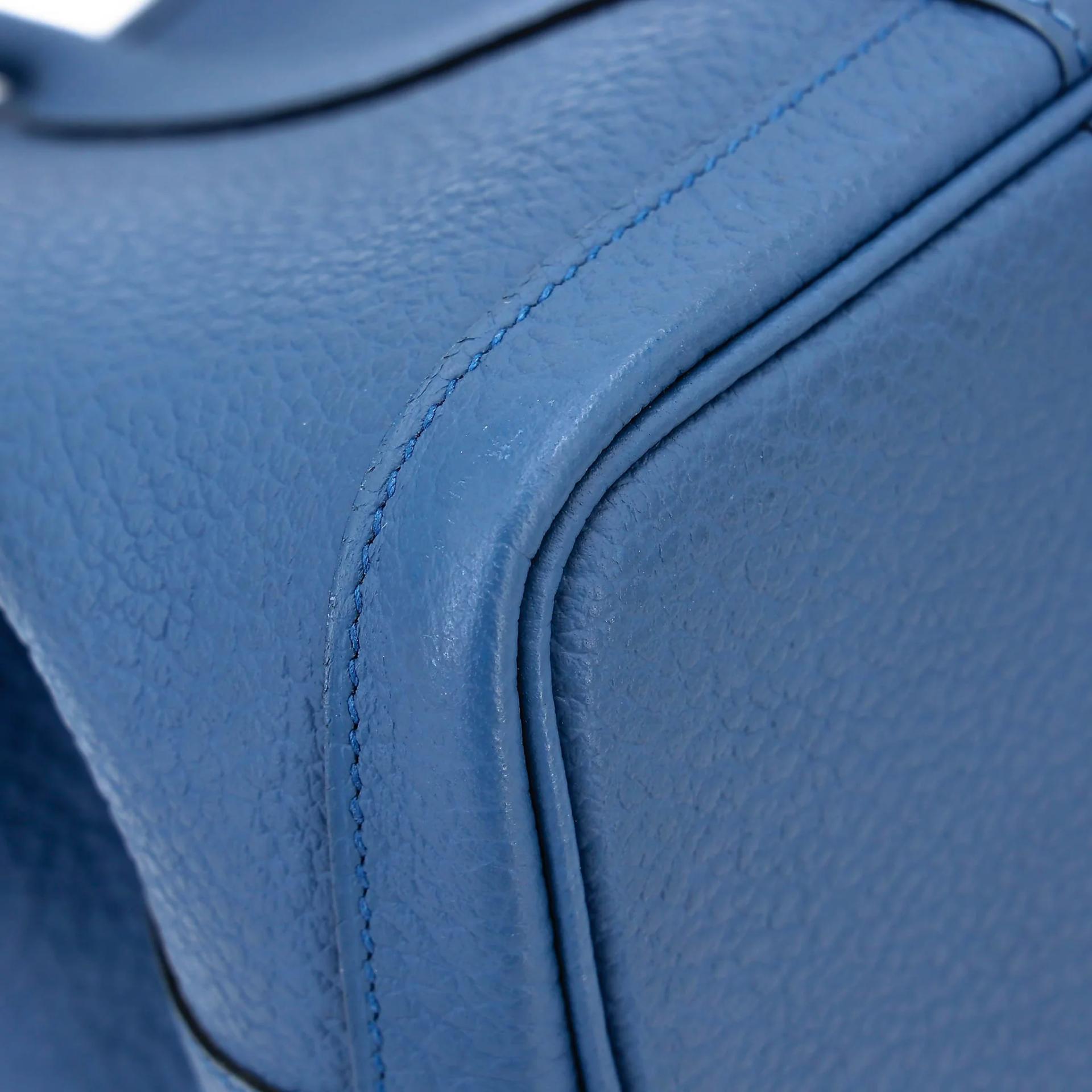 Very Good ( Rank A) HERMÈS Garden Party TPM Bleu Brighton (7E) Negonda Palladium hardware X (2016) - 11