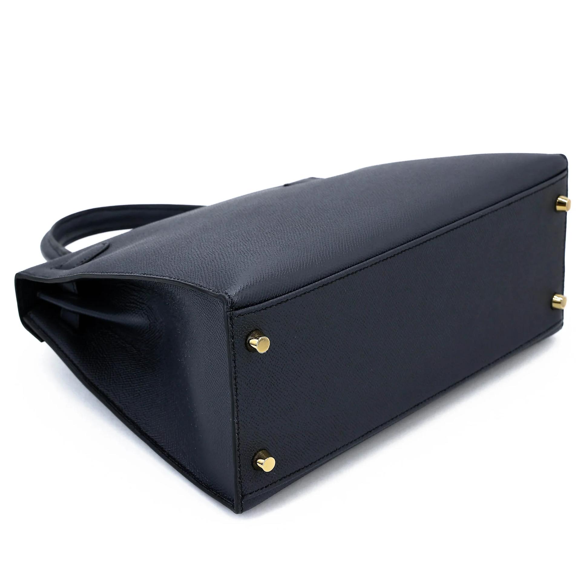 Unused ( Rank NS ) HERMÈS Kelly 28 Sellier Bleu Indigo (76) Epsom Gold hardware Y (2020) - 7