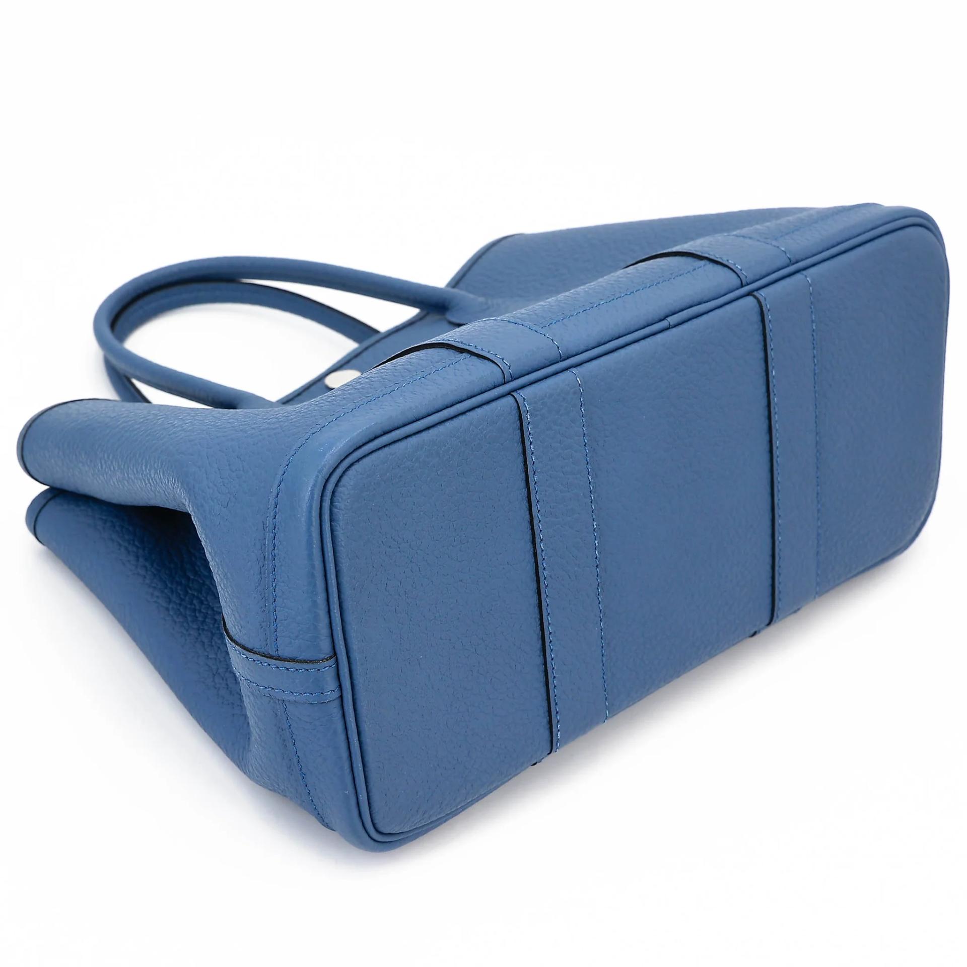Very Good ( Rank A) HERMÈS Garden Party TPM Bleu Brighton (7E) Negonda Palladium hardware X (2016) - 5