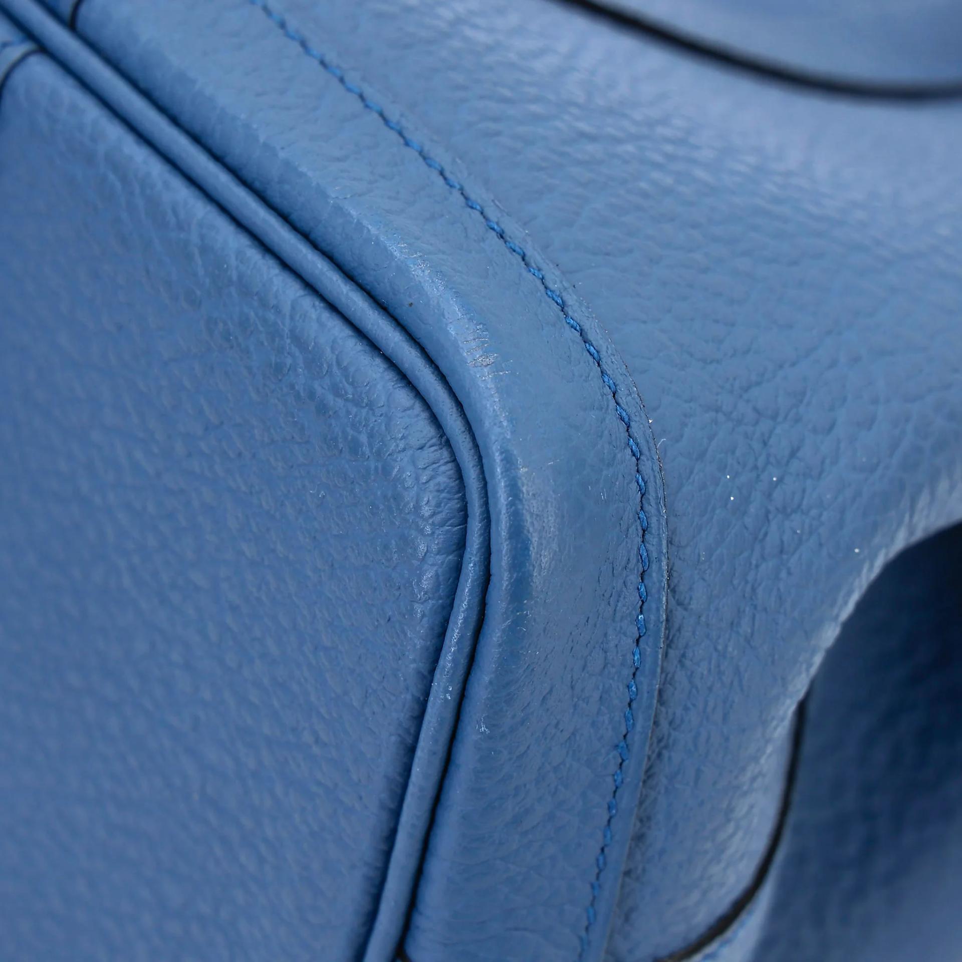 Very Good ( Rank A) HERMÈS Garden Party TPM Bleu Brighton (7E) Negonda Palladium hardware X (2016) - 8