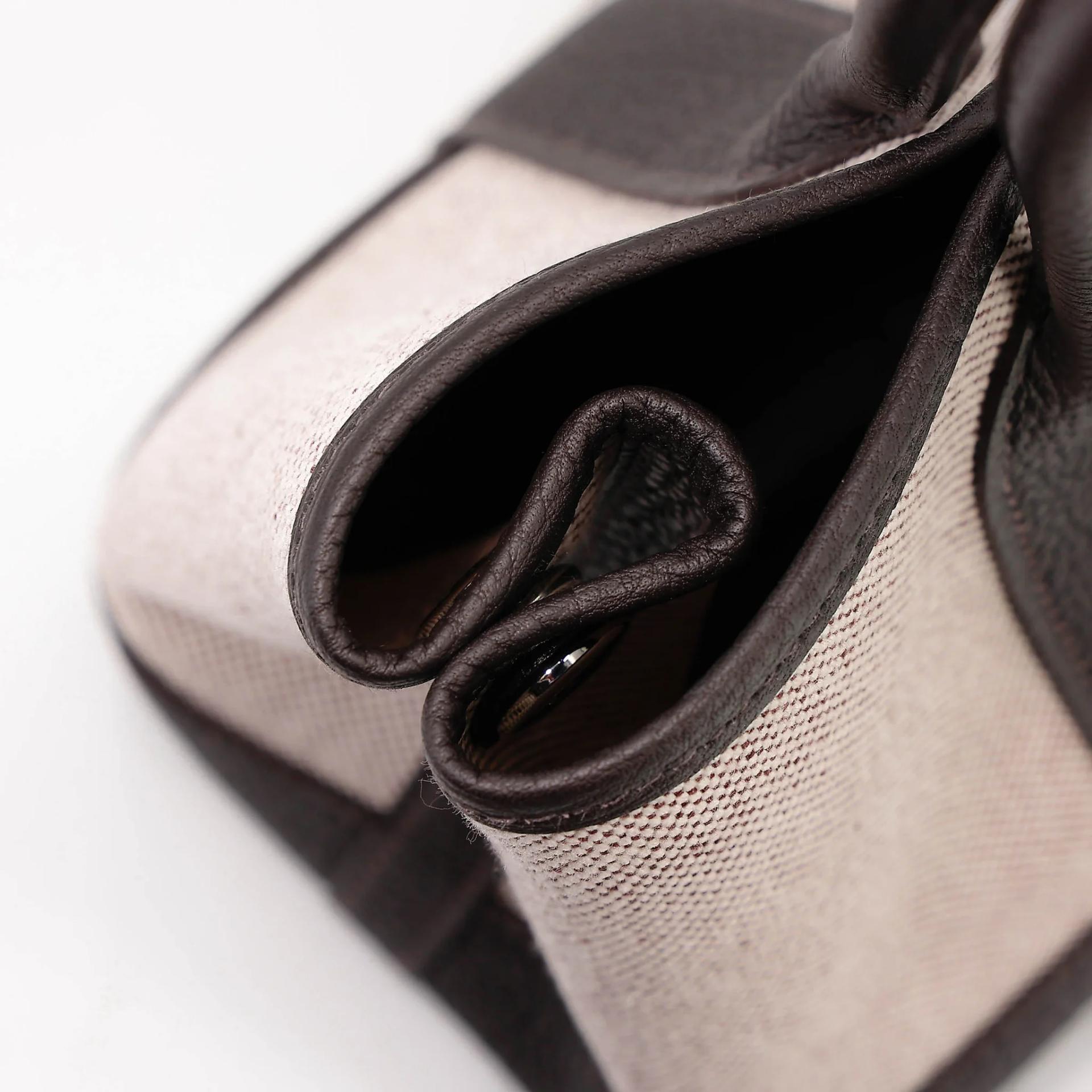 Brand New ( Rank N ) HERMÈS Neo Garden Party 23 Bai Brun（T3） Toile H canvas Swift Palladium hardware G (2026) - 15