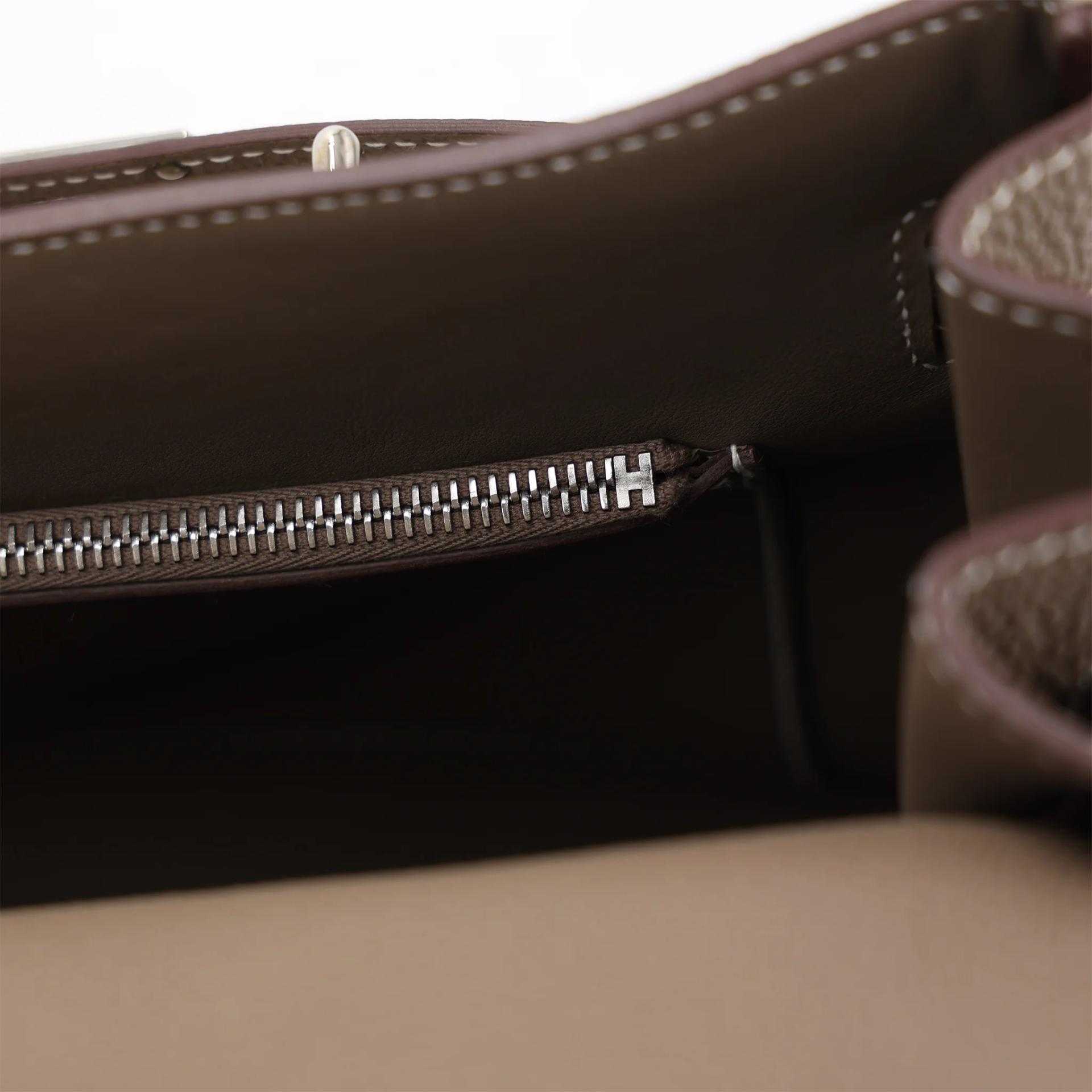 Unused ( Rank NS ) HERMÈS Kelly 42 Maxi Etoupe (18) Togo Palladium hardware W (2024) - 17