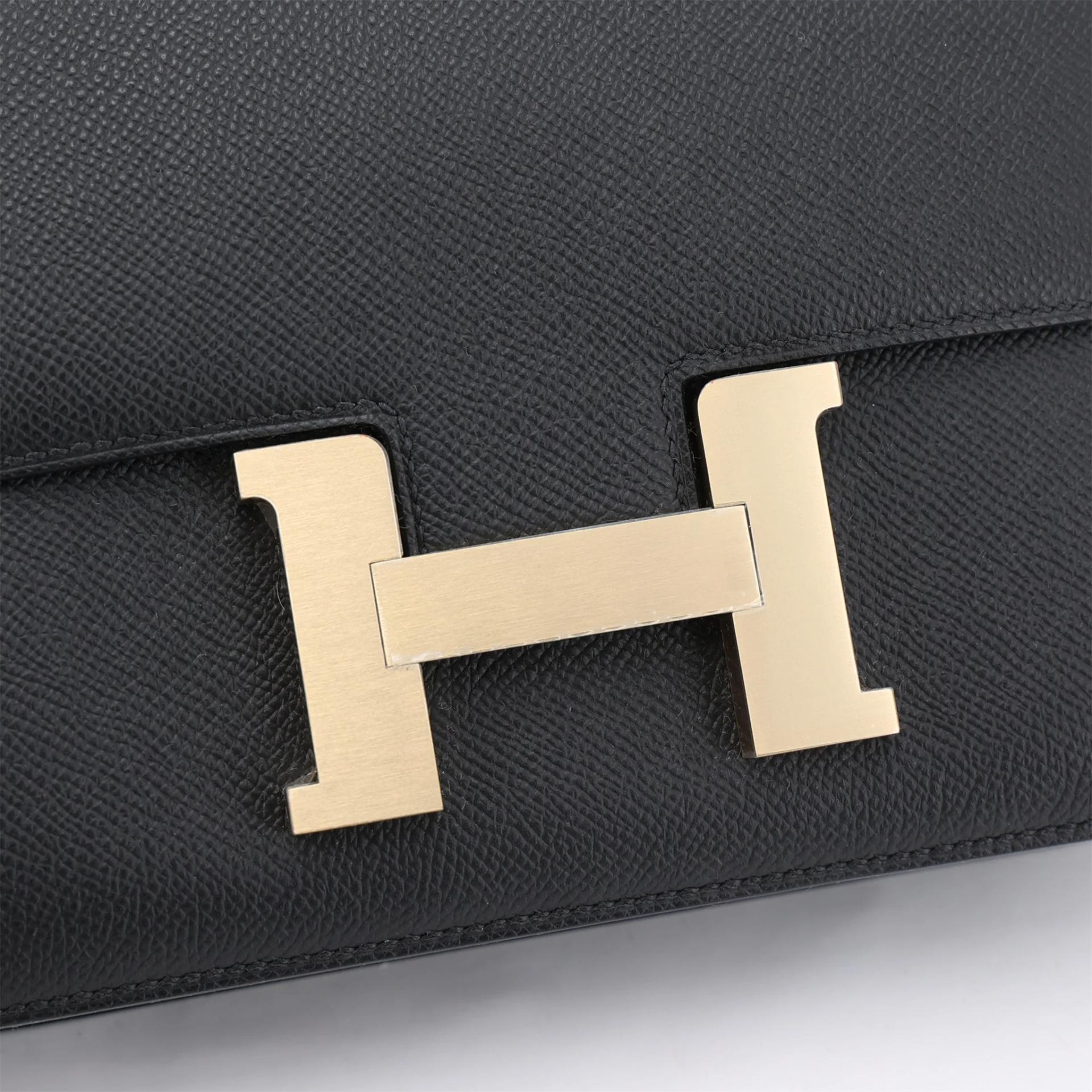ランク N 新品 HERMÈS エルメス コンスタンス24 ブラック (89) エプソン マットシャンパンゴールド金具 K刻印 (2025) - 8