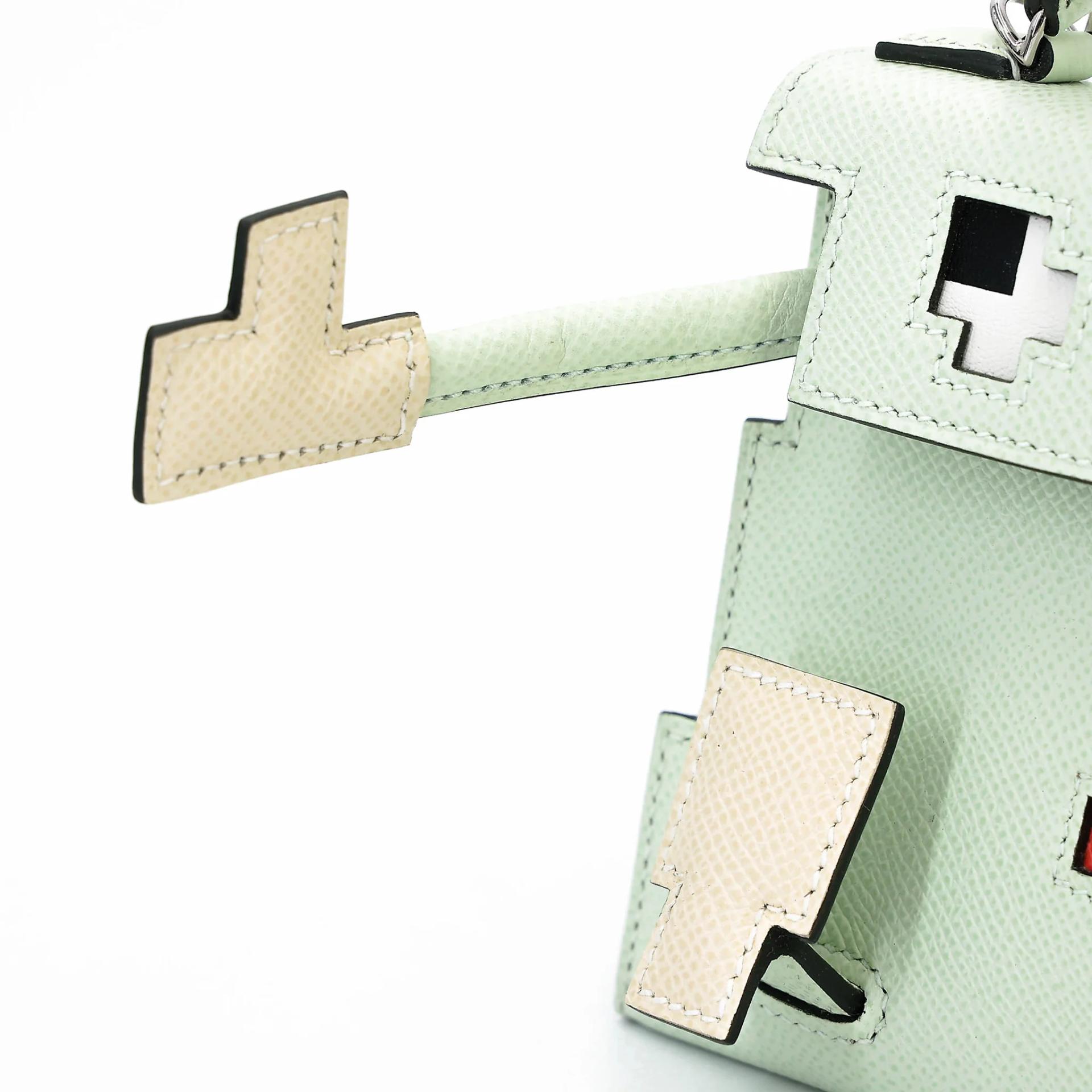ランク NS 未使用品 HERMÈS エルメス 限定品 ケリードール ピクト ヴェールフィズ (0S) ナタ (I2) ローズテキサス (0E) ヴェールジェイド (O6) エプソン シルバー金具 B刻印 (2023) - 9