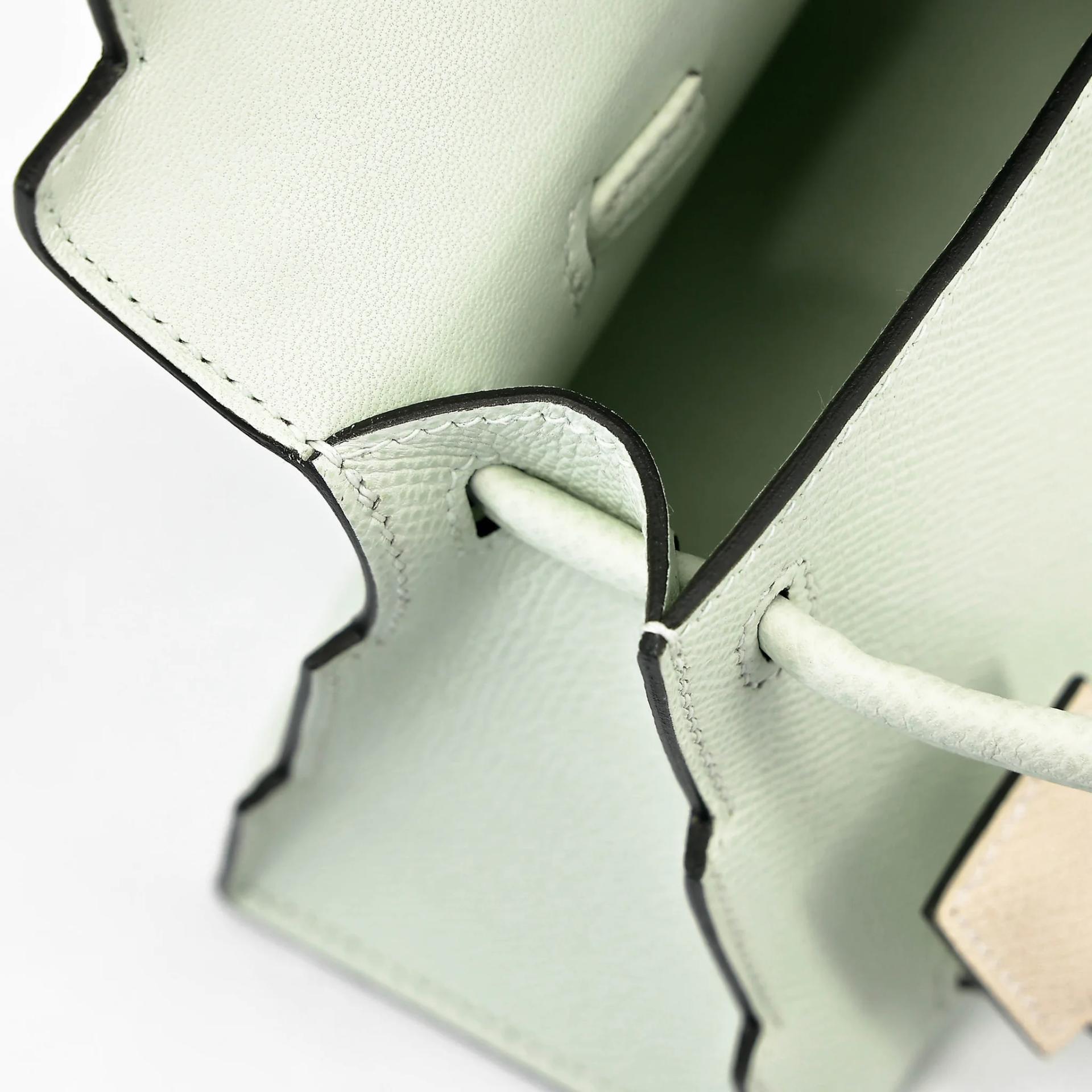 ランク NS 未使用品 HERMÈS エルメス 限定品 ケリードール ピクト ヴェールフィズ (0S) ナタ (I2) ローズテキサス (0E) ヴェールジェイド (O6) エプソン シルバー金具 B刻印 (2023) - 18