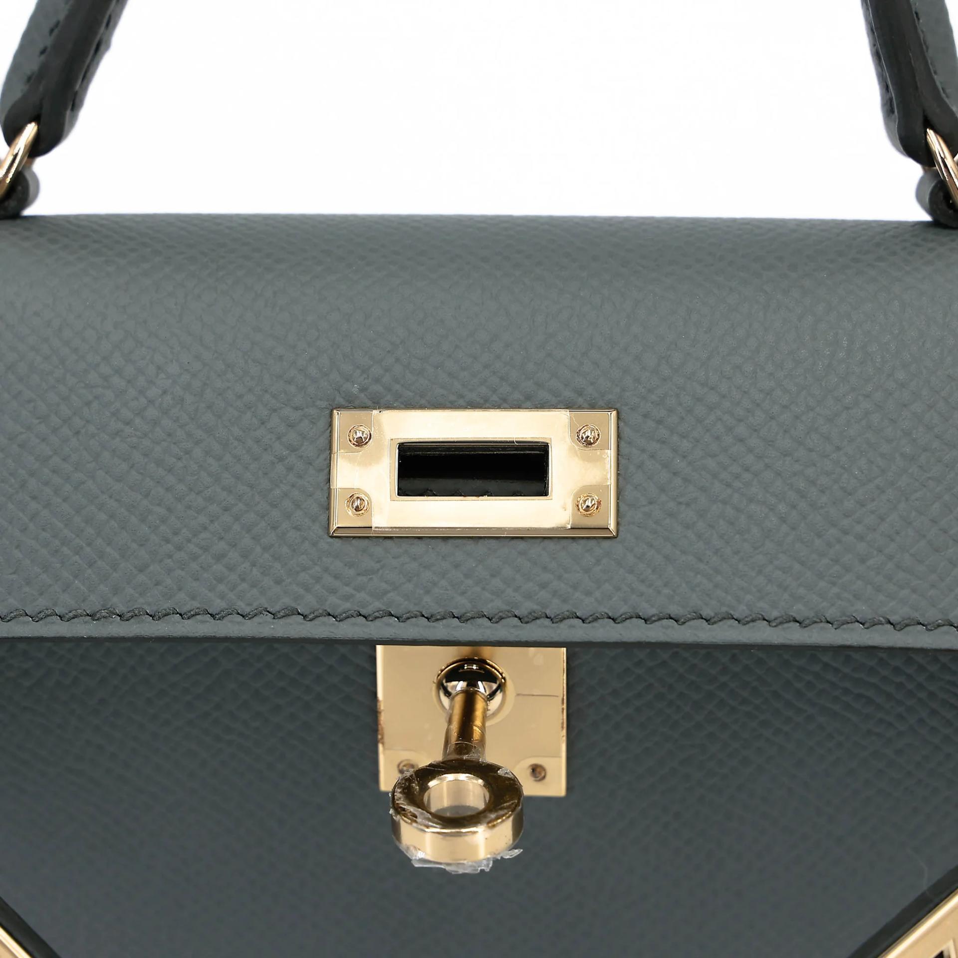 ランク NS 未使用品 HERMÈS エルメス ミニケリー2 ヴェール アマンド (63) エプソン シャンパンゴールド金具 K刻印 (2025) - 10