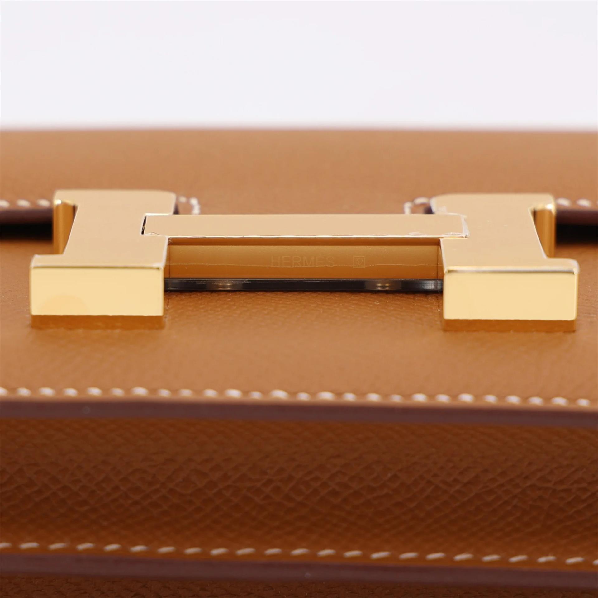 ランク N 新品 HERMÈS エルメス コンスタンス3 ミニ ゴールド (37) エプソン ゴールド金具 G刻印 (2026) - 9