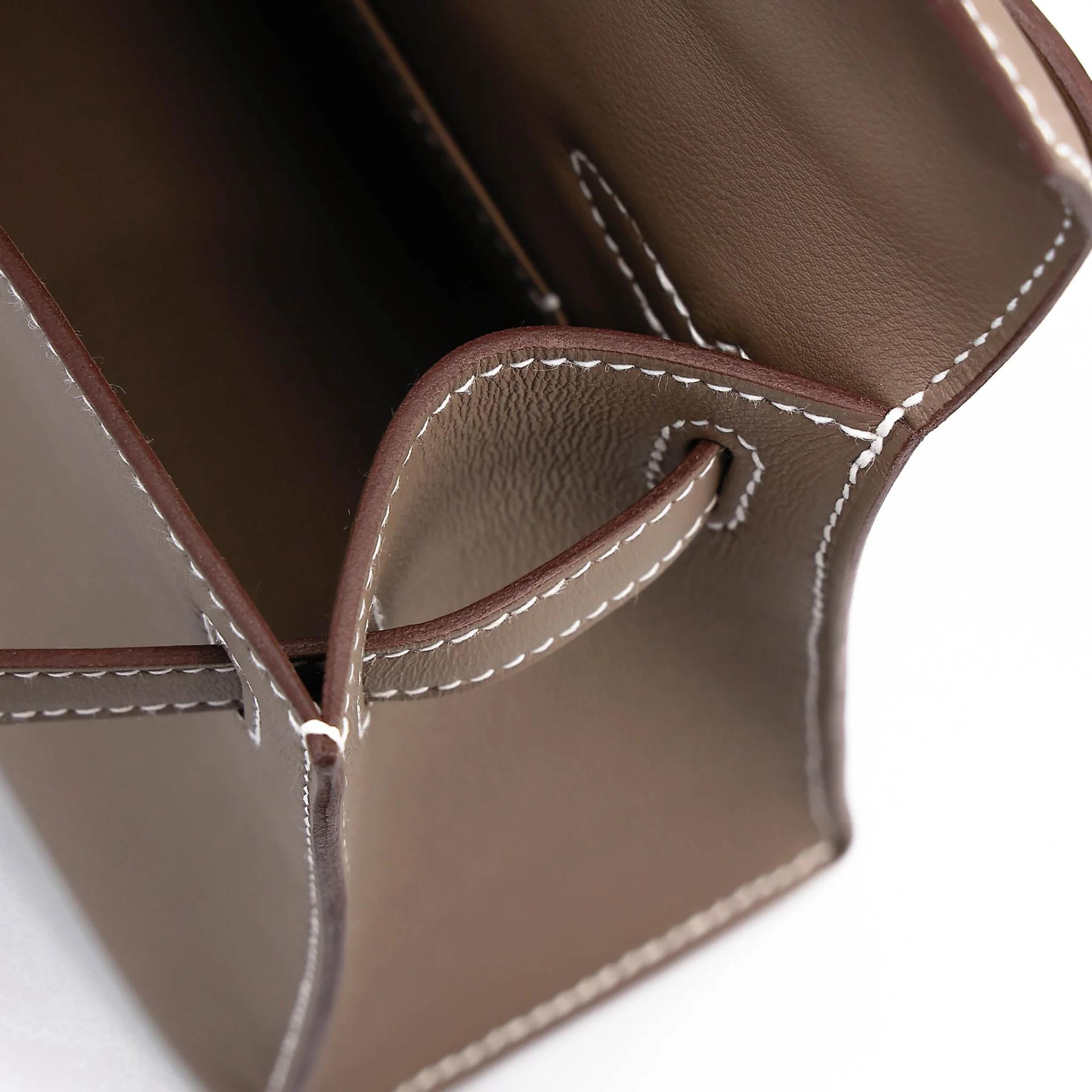 ランク N 新品 HERMÈS エルメス ポシェットケリー エトゥープ (18) スイフト シルバー金具 G刻印 (2026) - 16