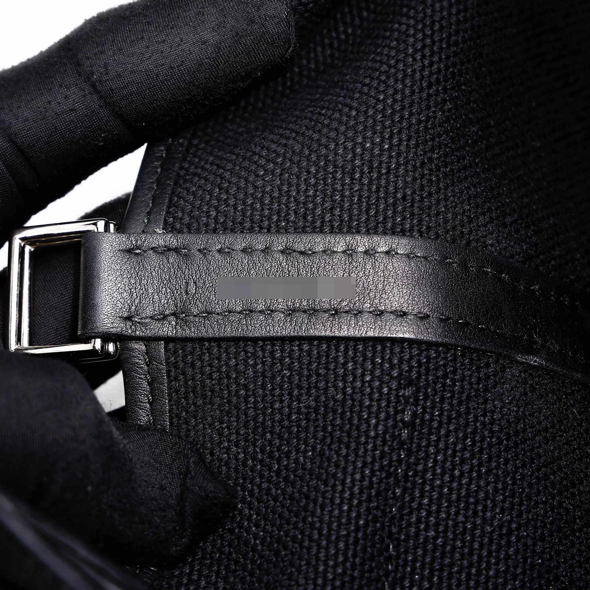 ランク A HERMÈS エルメス ピコタンロックPM ブラック (89) スイフト トワルアッシュ シルバー金具 U刻印 (2022) - 12