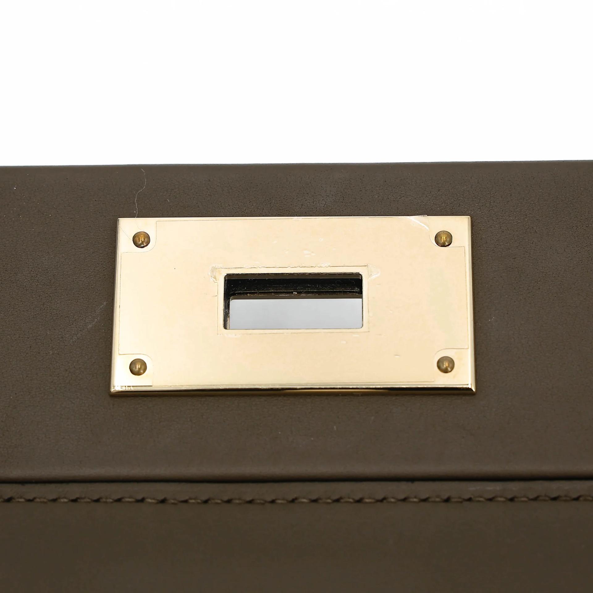 Very Good ( Rank A) HERMÈS 24/24 - 29 Vert Loden (V8) Togo Swift Palladium hardware G (2026) - 13