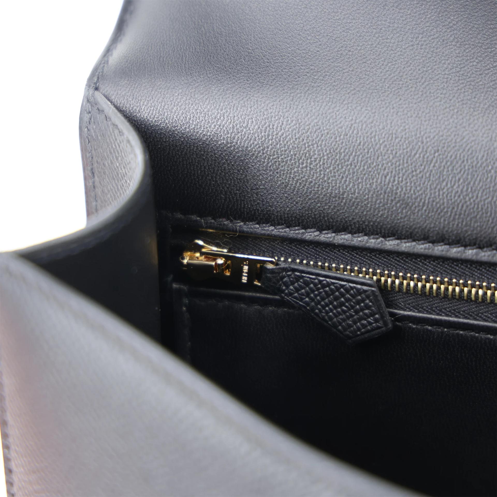 ランク N 新品 HERMÈS エルメス コンスタンス24 ブラック (89) エプソン マットシャンパンゴールド金具 K刻印 (2025) - 15