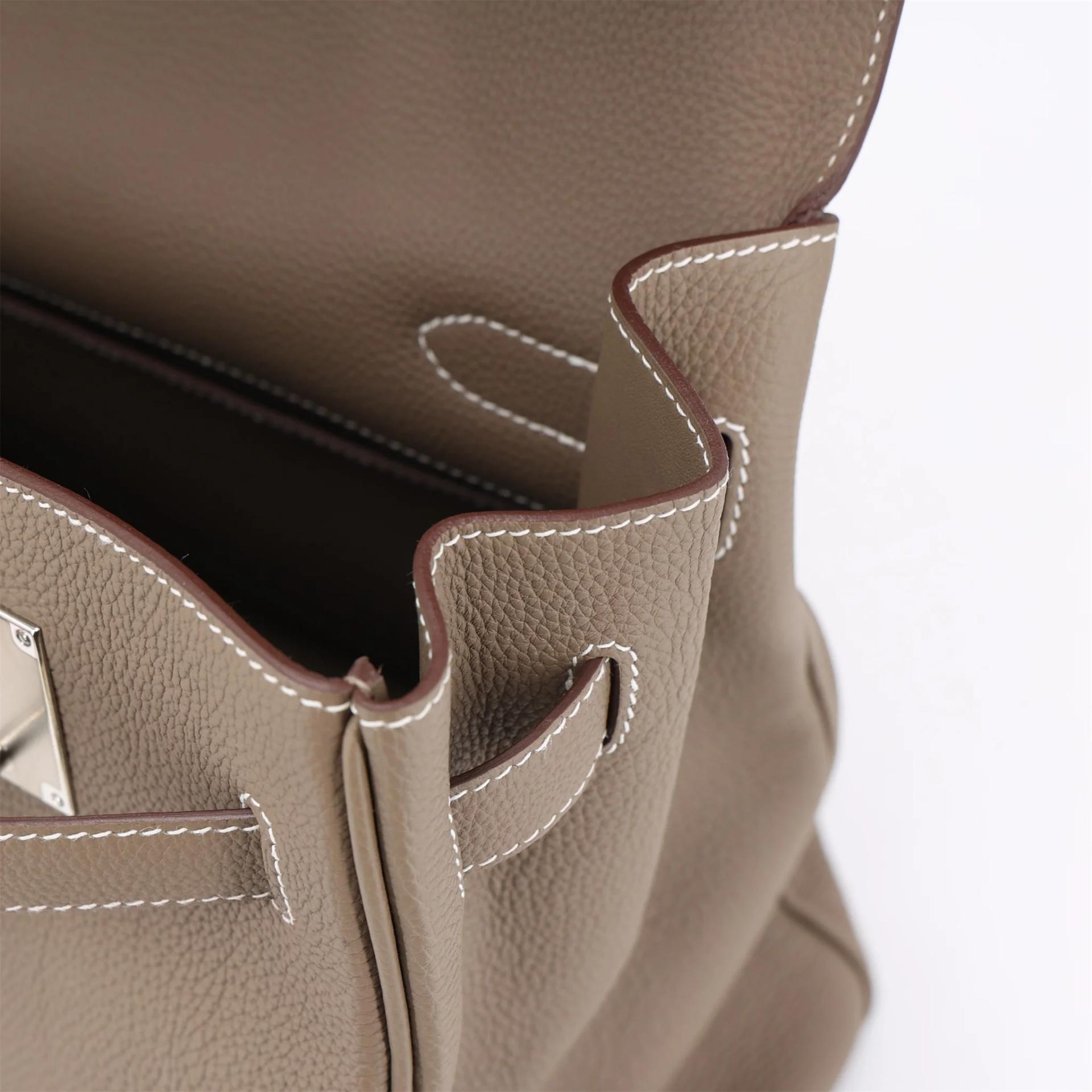 Unused ( Rank NS ) HERMÈS Kelly 42 Maxi Etoupe (18) Togo Palladium hardware W (2024) - 15