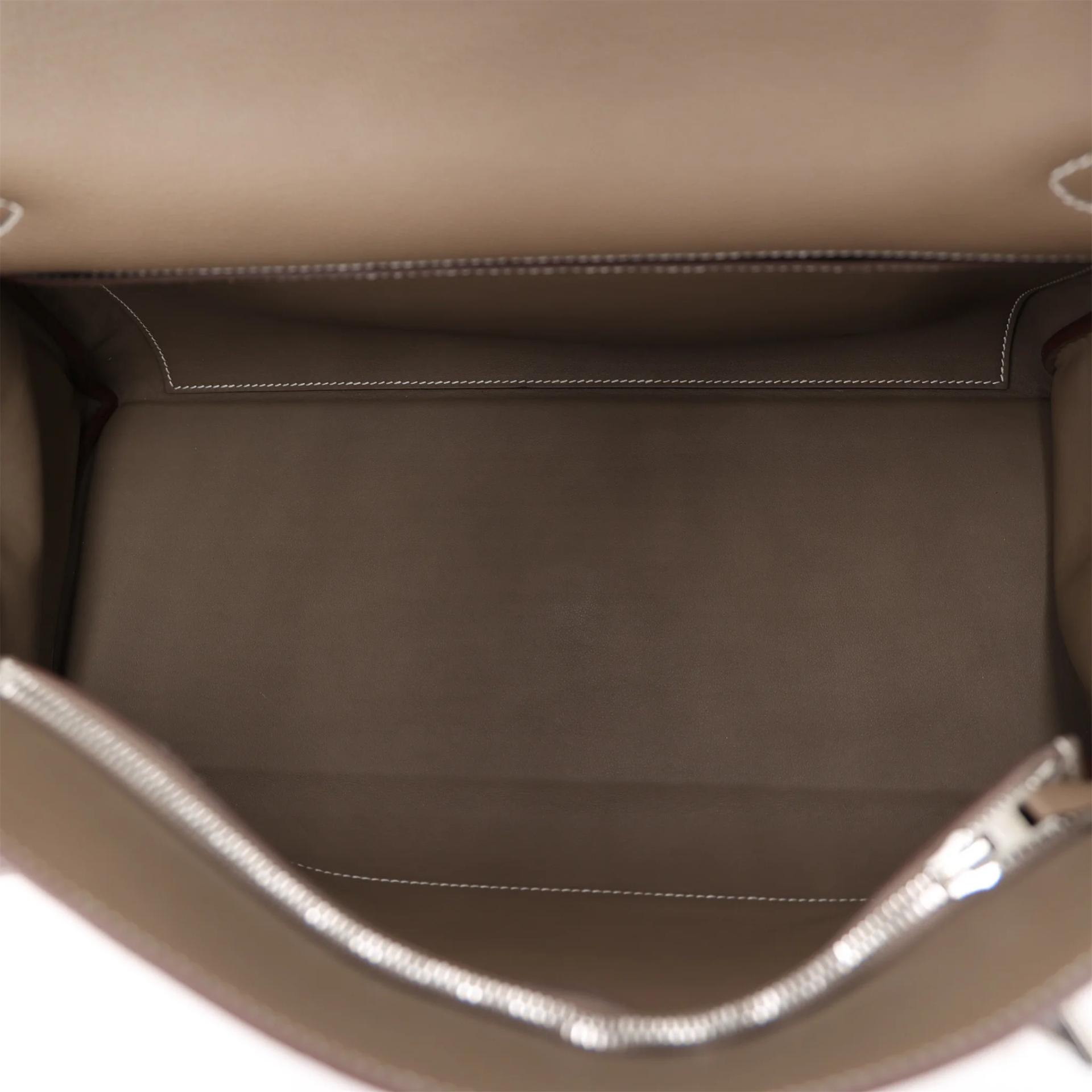 Unused ( Rank NS ) HERMÈS Kelly 42 Maxi Etoupe (18) Togo Palladium hardware W (2024) - 13