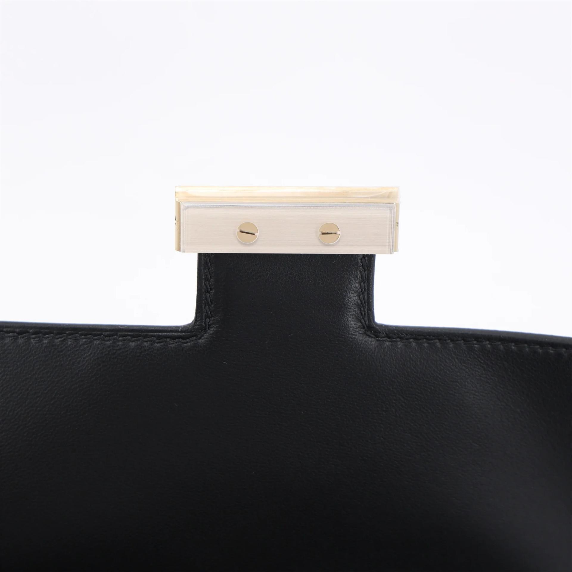 ランク N 新品 HERMÈS エルメス コンスタンス24 ブラック (89) エプソン マットシャンパンゴールド金具 K刻印 (2025) - 9