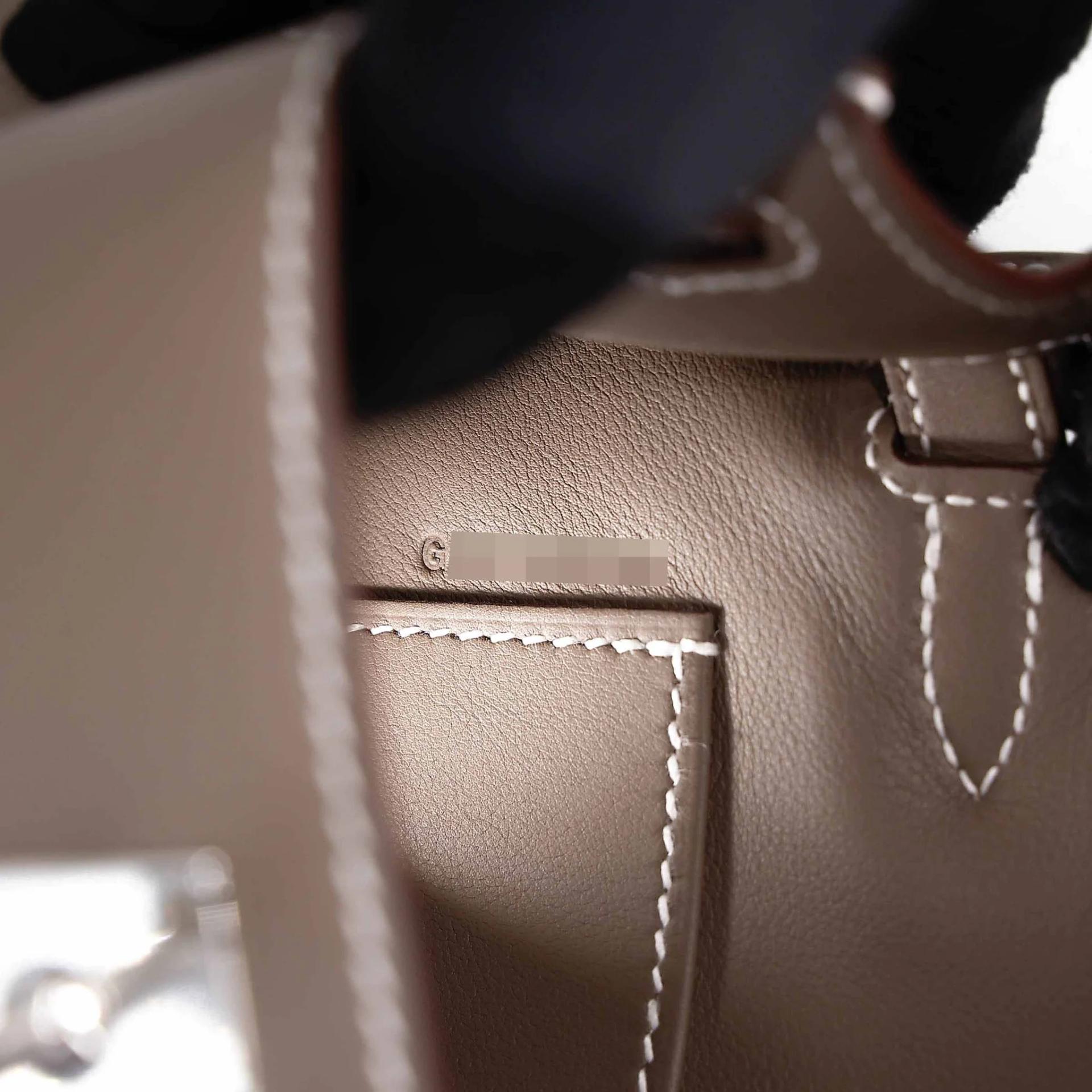 ランク N 新品 HERMÈS エルメス ポシェットケリー エトゥープ (18) スイフト シルバー金具 G刻印 (2026) - 15