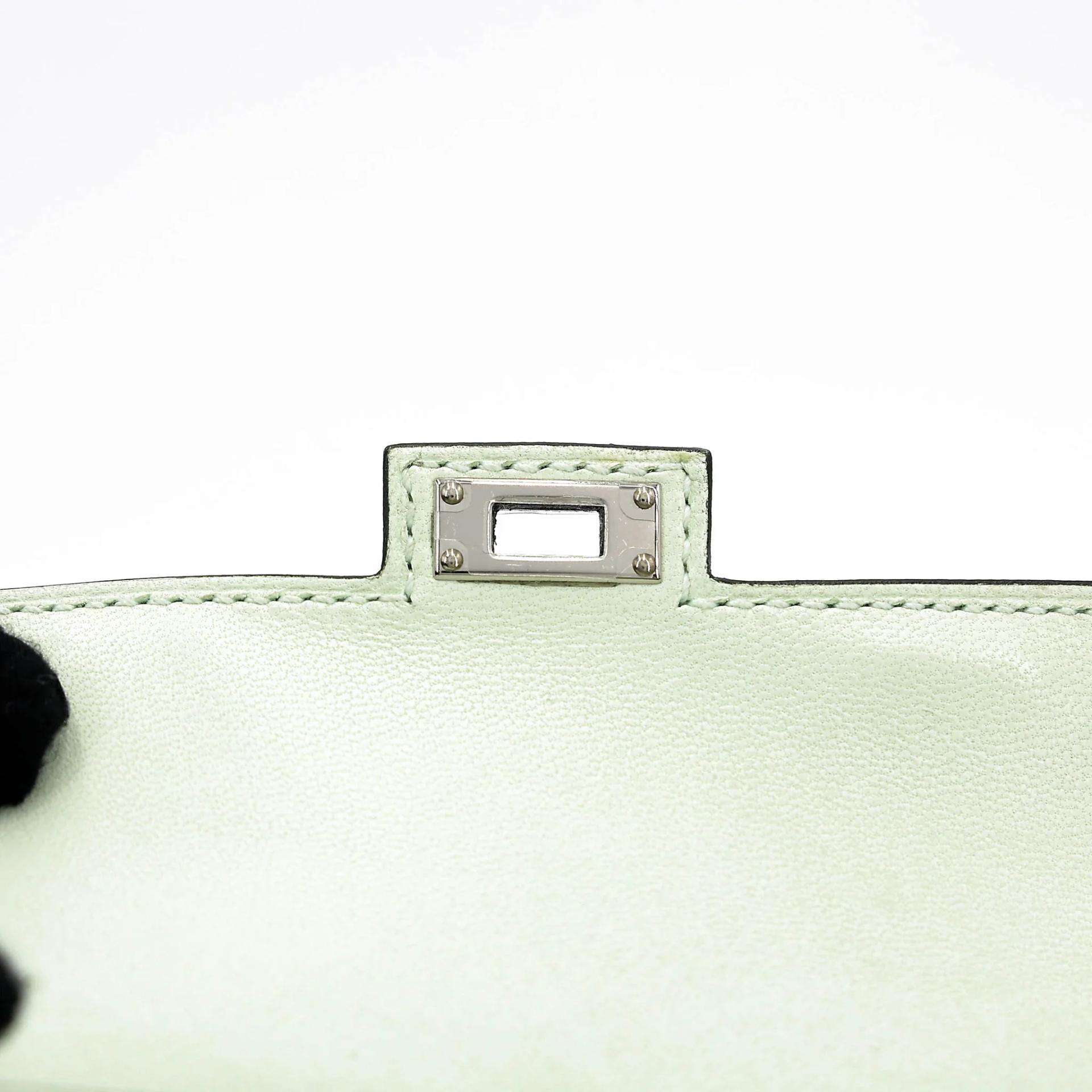 ランク NS 未使用品 HERMÈS エルメス 限定品 ケリードール ピクト ヴェールフィズ (0S) ナタ (I2) ローズテキサス (0E) ヴェールジェイド (O6) エプソン シルバー金具 B刻印 (2023) - 12