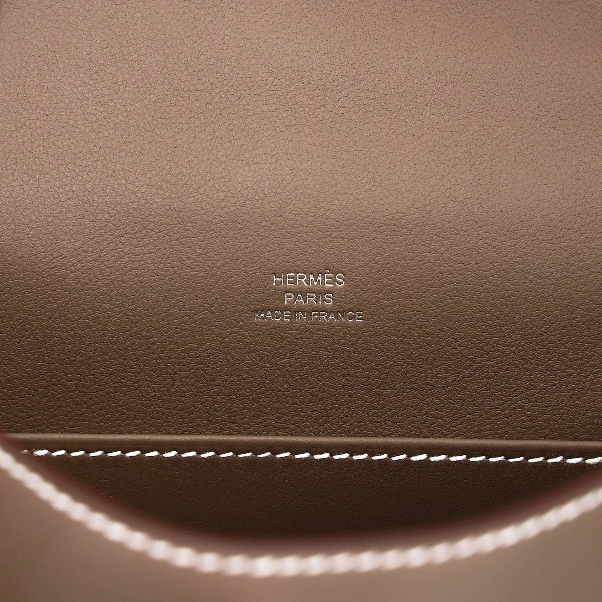 ランク N 新品 HERMÈS エルメス ポシェットケリー エトゥープ (18) スイフト シルバー金具 G刻印 (2026) - 14