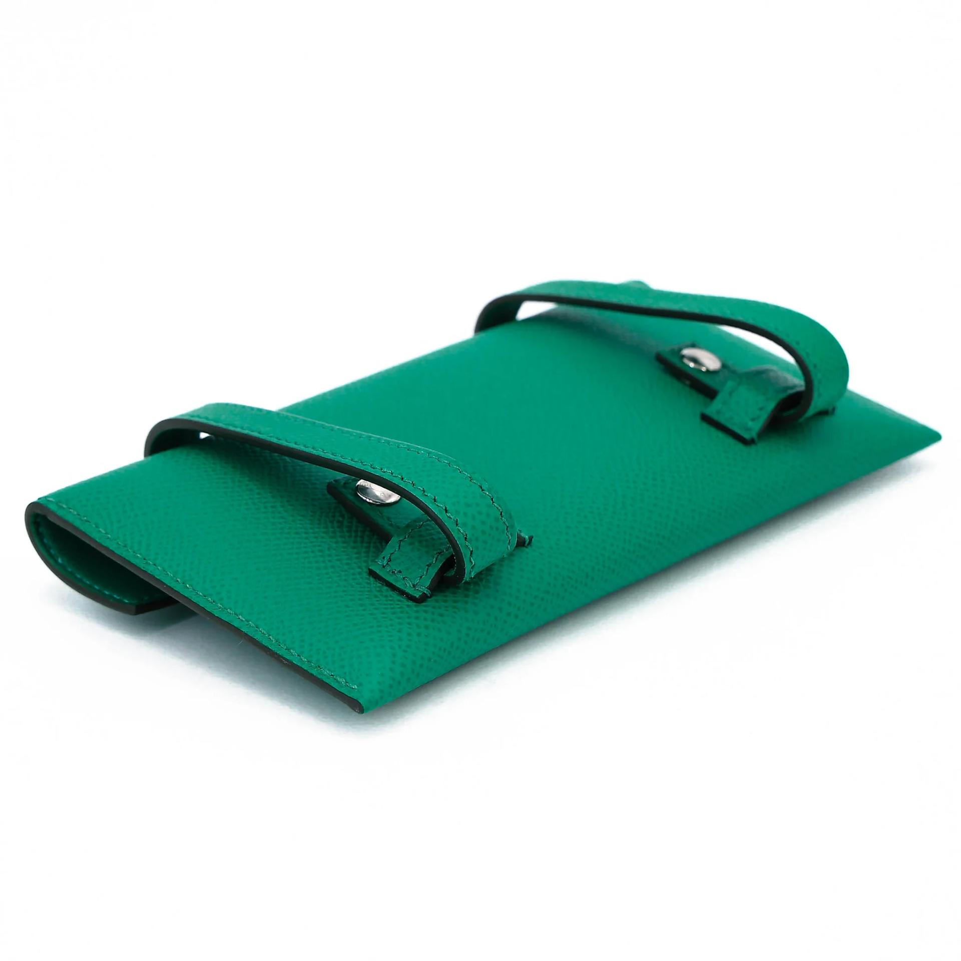 ランク NS 未使用品 HERMÈS エルメス 限定品 ケリードール ピクト ヴェールフィズ (0S) ナタ (I2) ローズテキサス (0E) ヴェールジェイド (O6) エプソン シルバー金具 B刻印 (2023) - 26