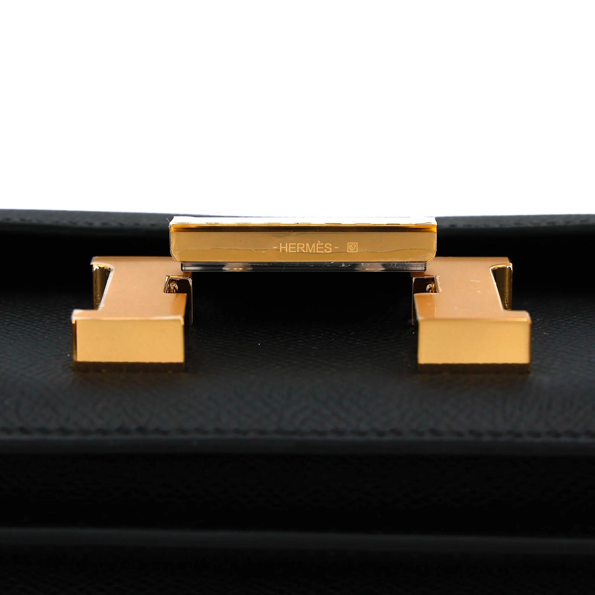 ランク N 新品 HERMÈS エルメス コンスタンス ミニ 19 ミラー ブラック (89) エプソン ゴールド金具 G刻印 (2026) - 9