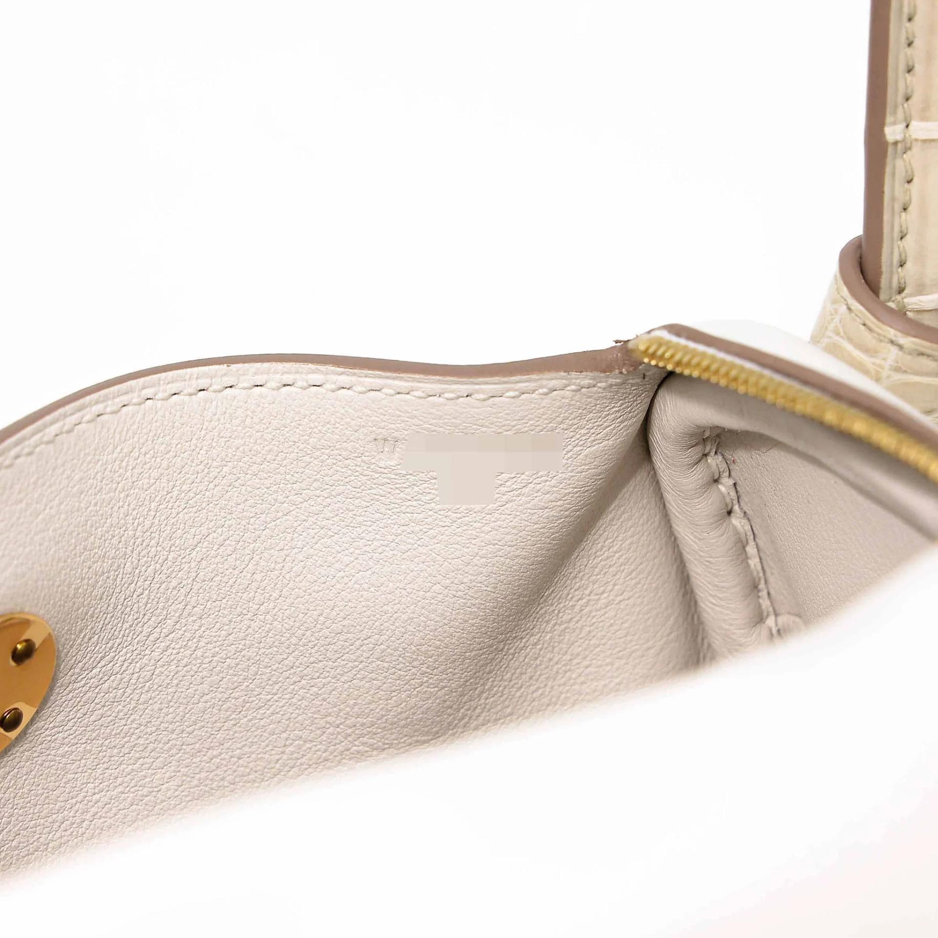 Unused ( Rank NS ) HERMÈS Mini Lindy II Touch Gris Perle (80) Beton (8L) Swift Matte Alligator Gold hardware W (2024) - 15