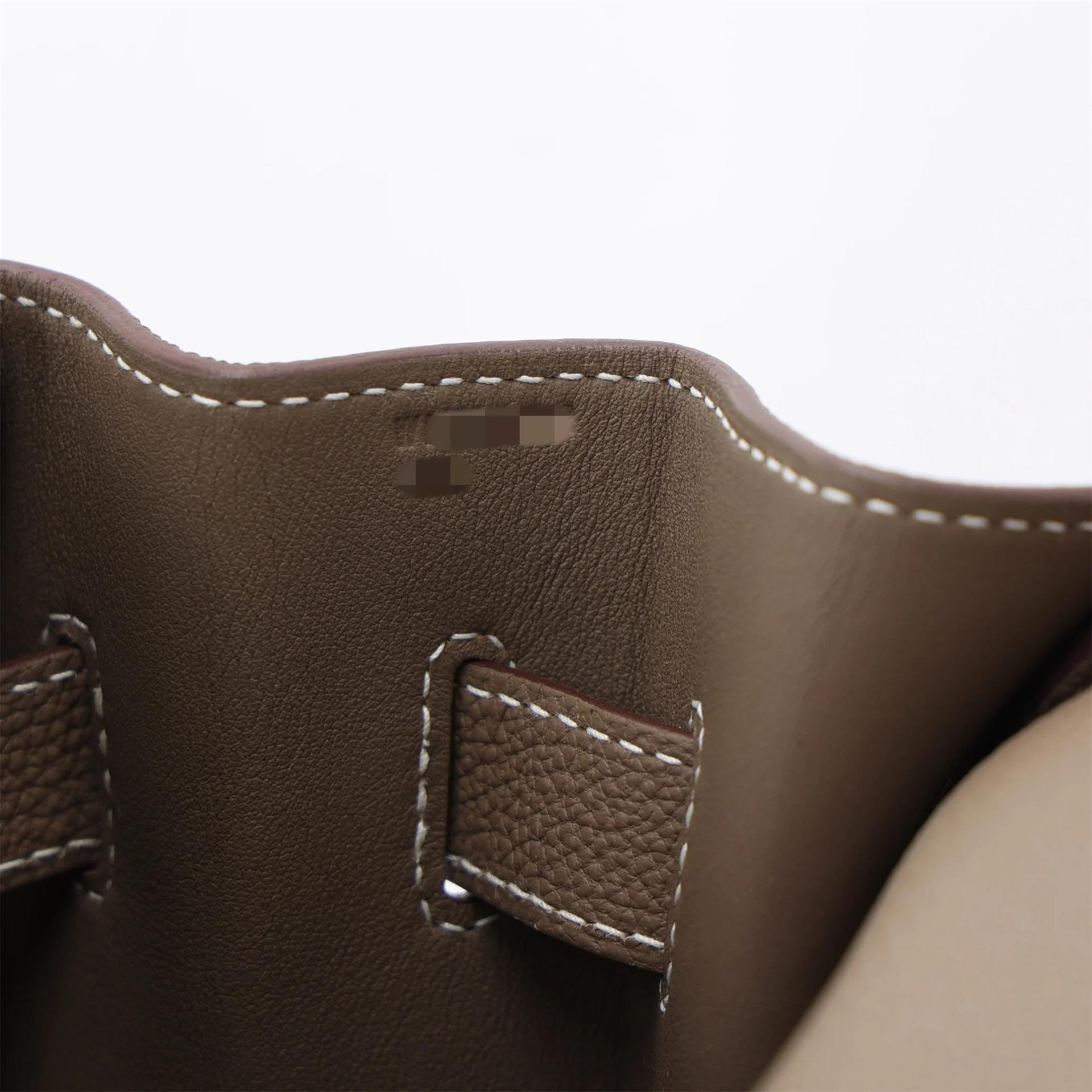 Unused ( Rank NS ) HERMÈS Kelly 42 Maxi Etoupe (18) Togo Palladium hardware W (2024) - 19