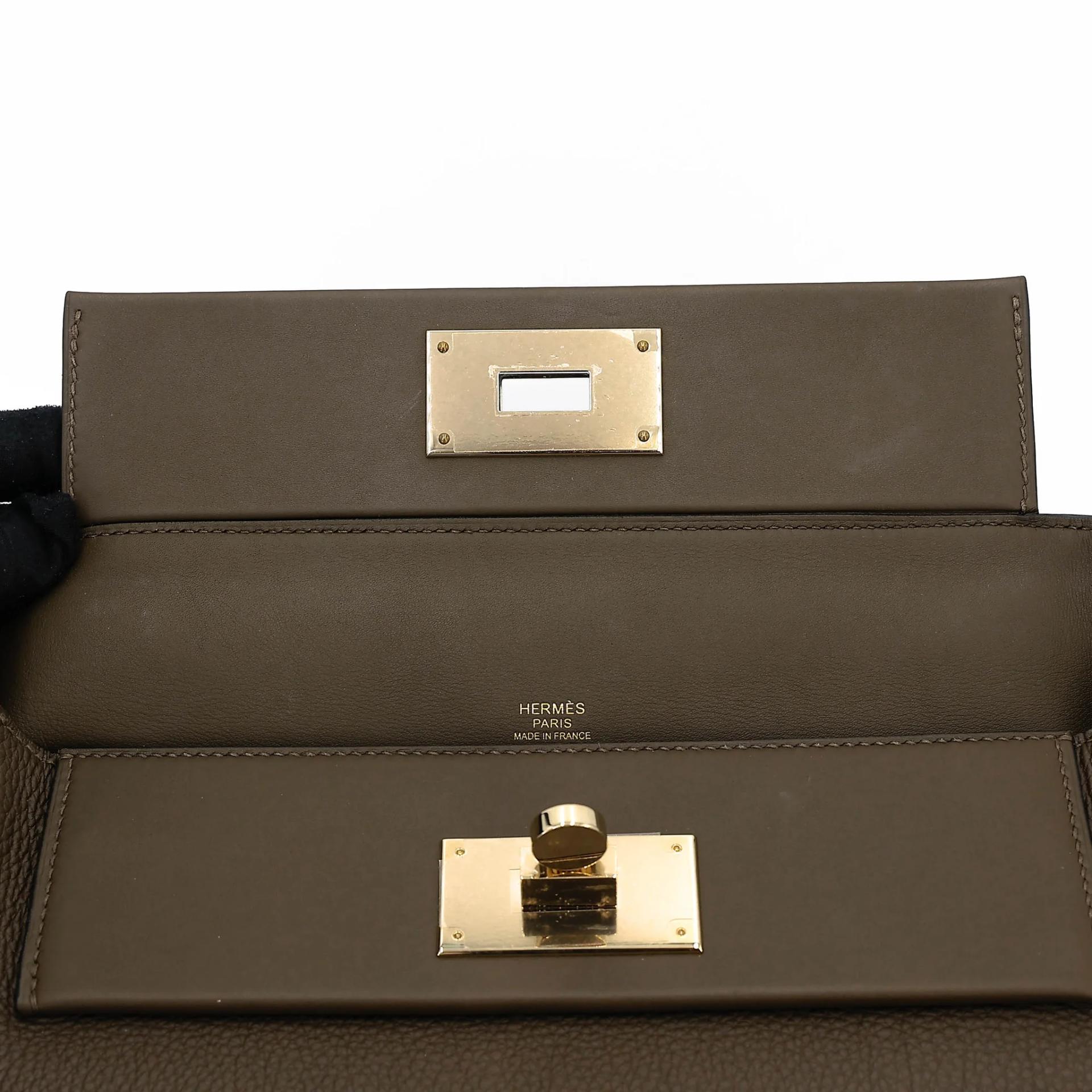 Very Good ( Rank A) HERMÈS 24/24 - 29 Vert Loden (V8) Togo Swift Palladium hardware G (2026) - 14