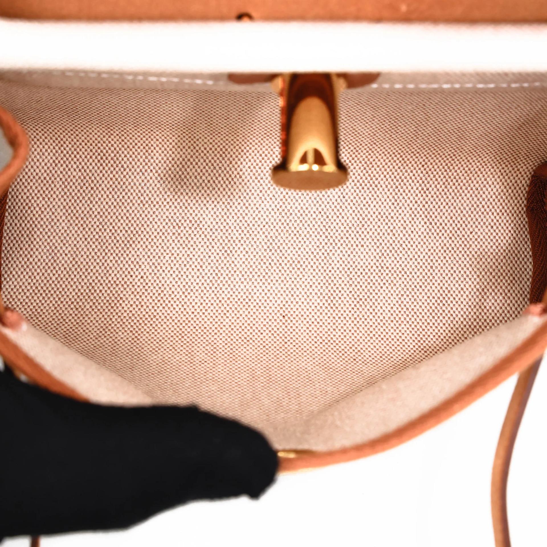 ランク N 新品 HERMÈS エルメス エールバッグジップ ミニ 20 フォーブ (34) トワルアッシュ ヴァッシュハンター ゴールド金具 W刻印 (2024) - 18