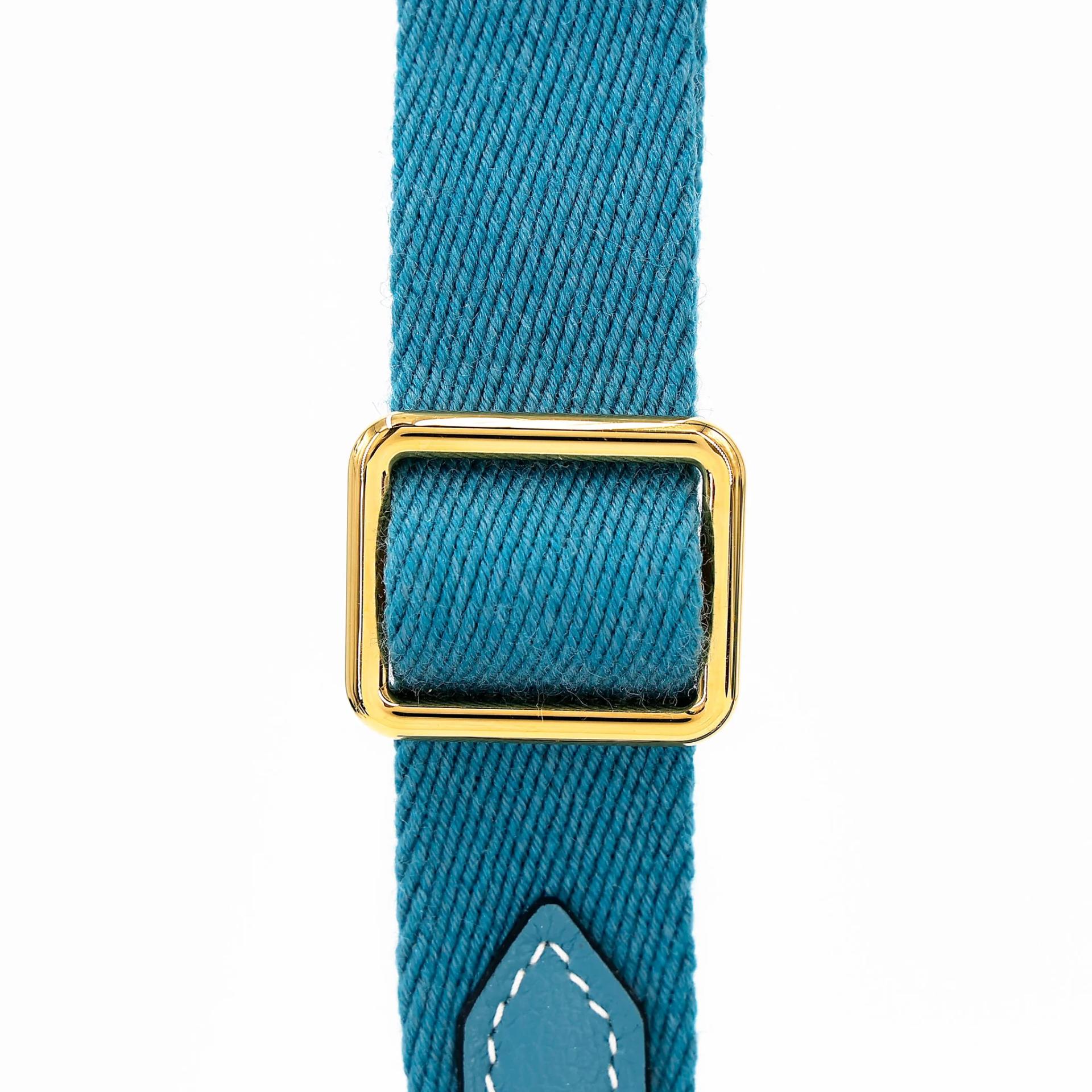 ランク SA HERMÈS エルメス ジプシエールミニ ニューブルージーン (D2) エバーカラー ゴールド金具 B刻印 (2023) - 4
