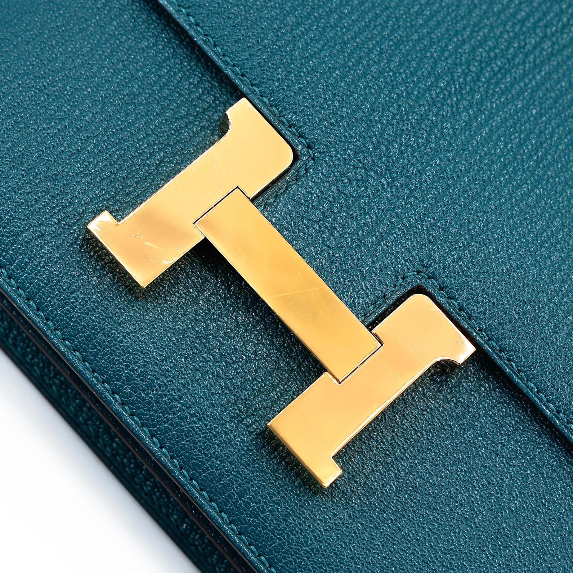 ランク A HERMÈS エルメス コンスタンス3 ミニ コルヴェール (1P) シェーブル ゴールド金具 Z刻印 (2021) - 8