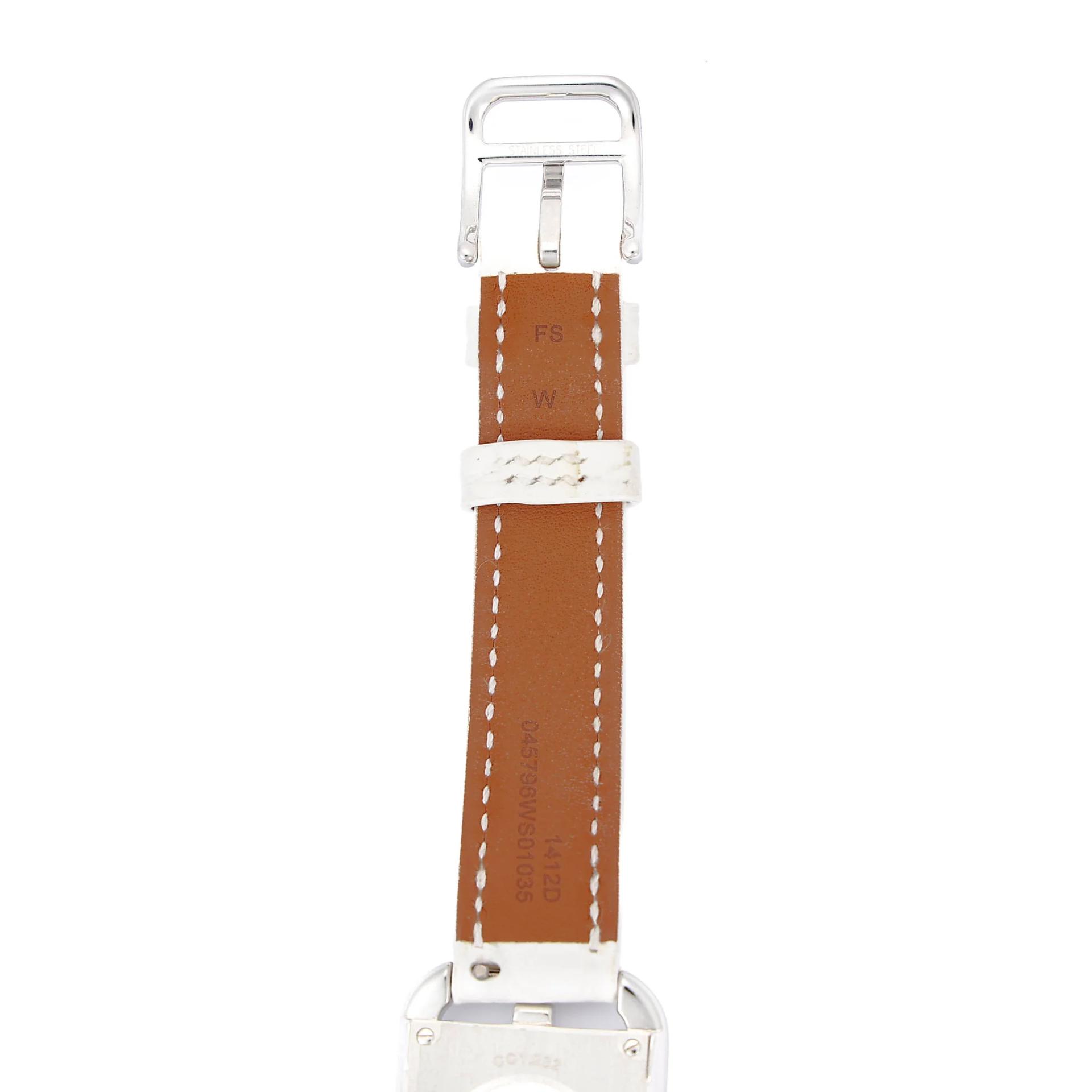 ランク NS 未使用品 HERMÈS エルメス 腕時計 ケープコッド 31 mm ホワイト (01) ダイヤモンド クロコダイル アリゲーター シルバー金具 不明 - 7