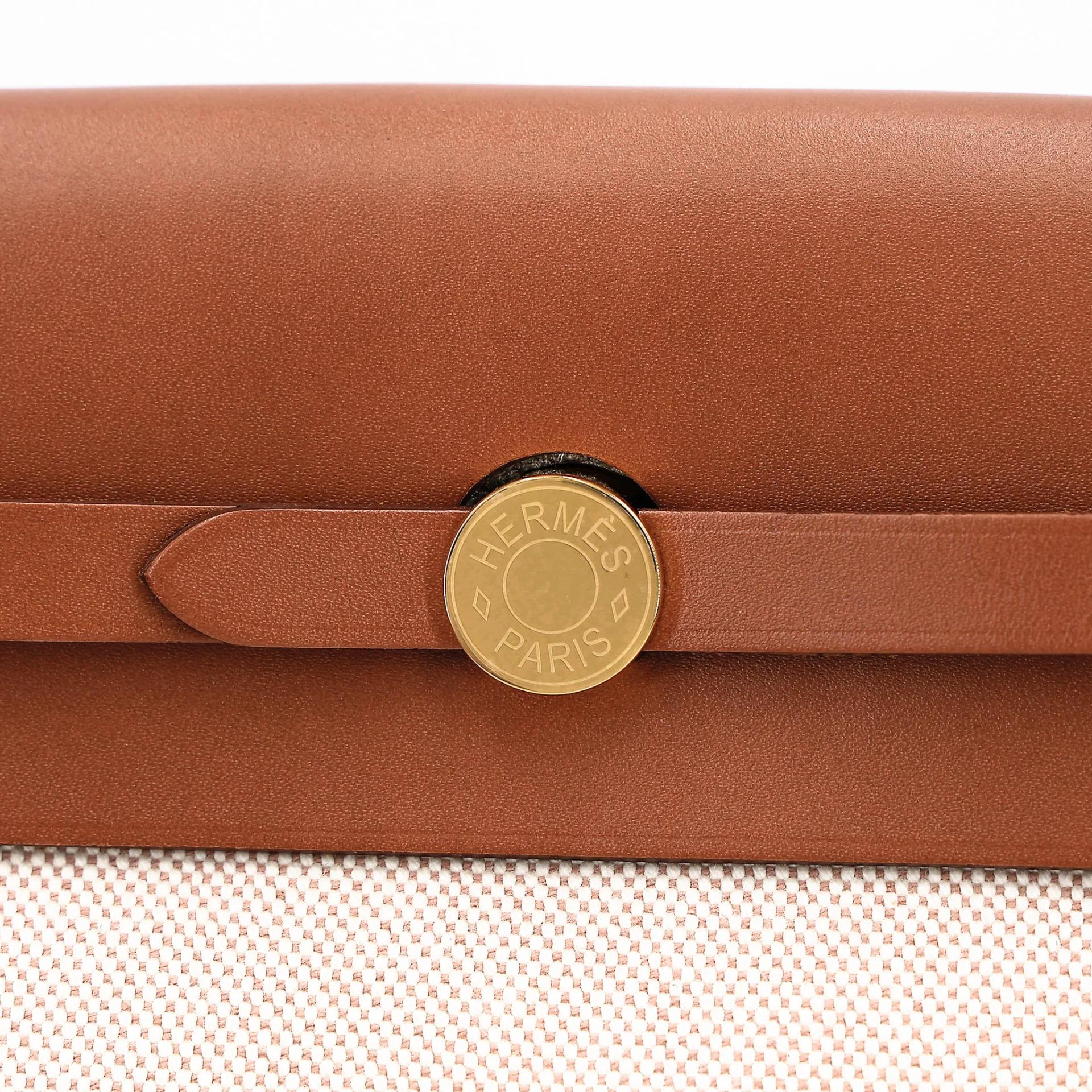 ランク N 新品 HERMÈS エルメス エールバッグジップ ミニ 20 フォーブ (34) トワルアッシュ ヴァッシュハンター ゴールド金具 W刻印 (2024) - 13