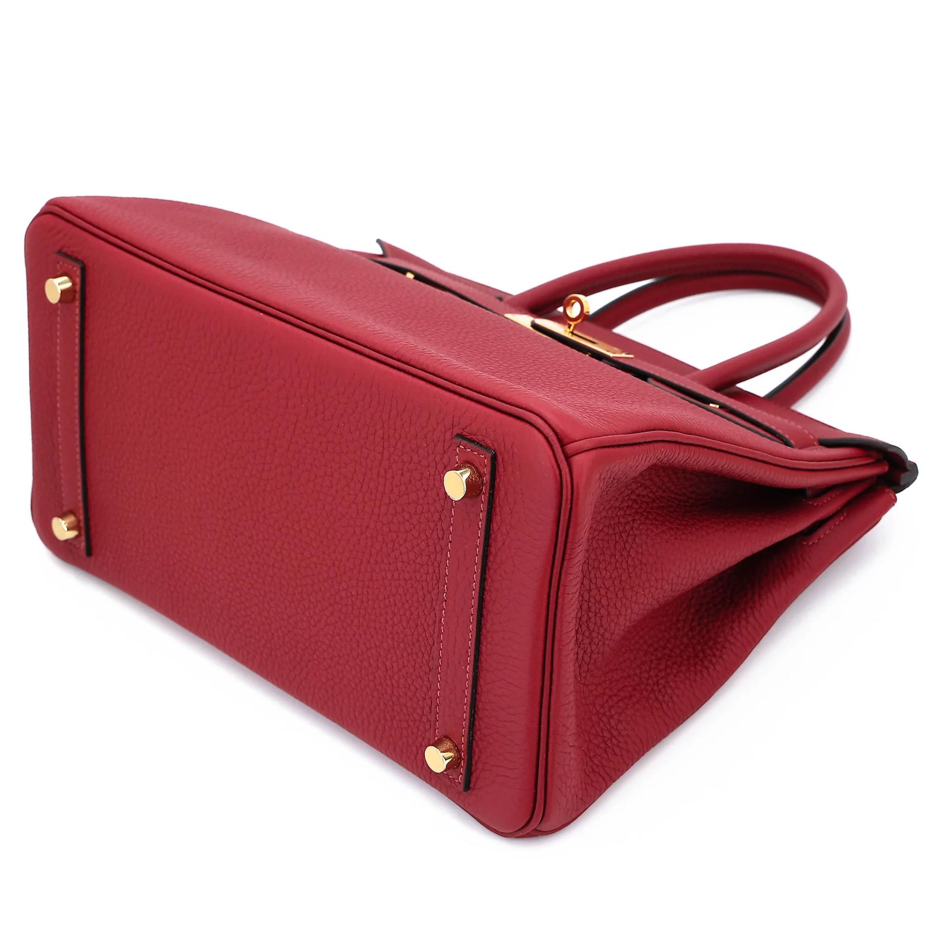 ランク NS 未使用品 HERMÈS エルメス バーキン30 ルージュグレナ (K1) トリヨン ゴールド金具 A刻印 (2017) - 4