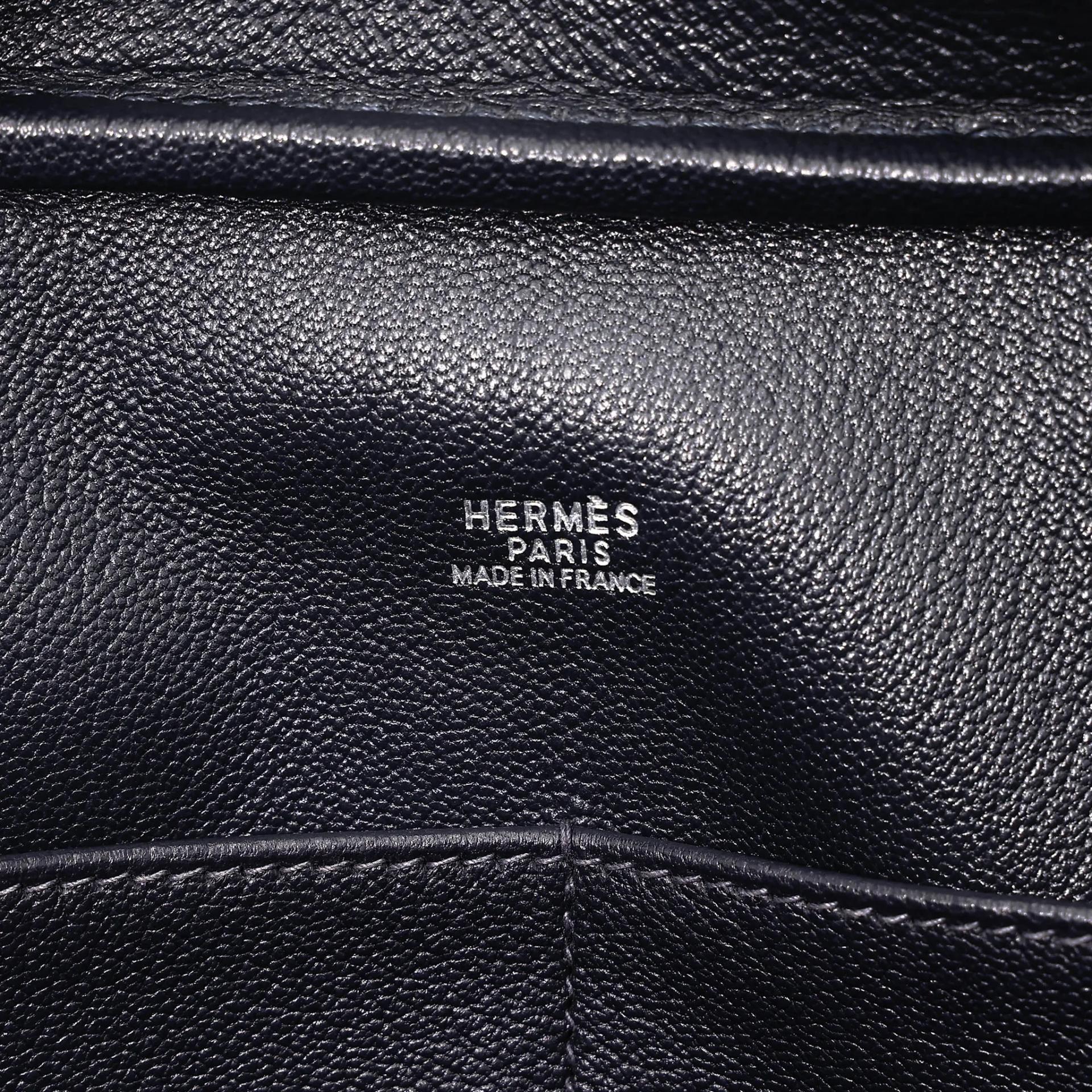 ランク A HERMÈS エルメス 限定品 プリュム 28 ブルー ヴィブラート シルバー金具 □G刻印 (2003) - 16